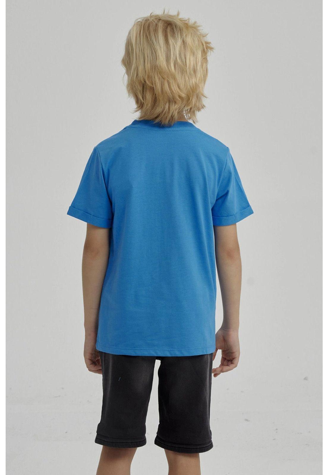 Polera Niño Puff Print Delantero Azul Claro-6