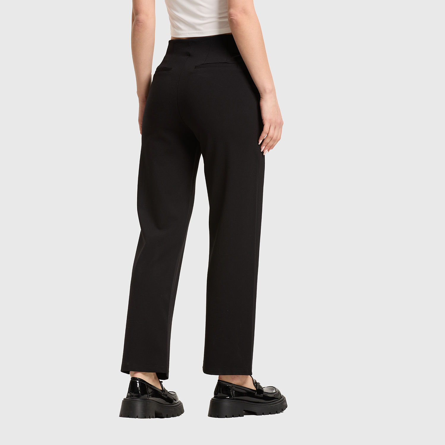Pantalón Mujer 2 Botones Negro Fashion's Park-2