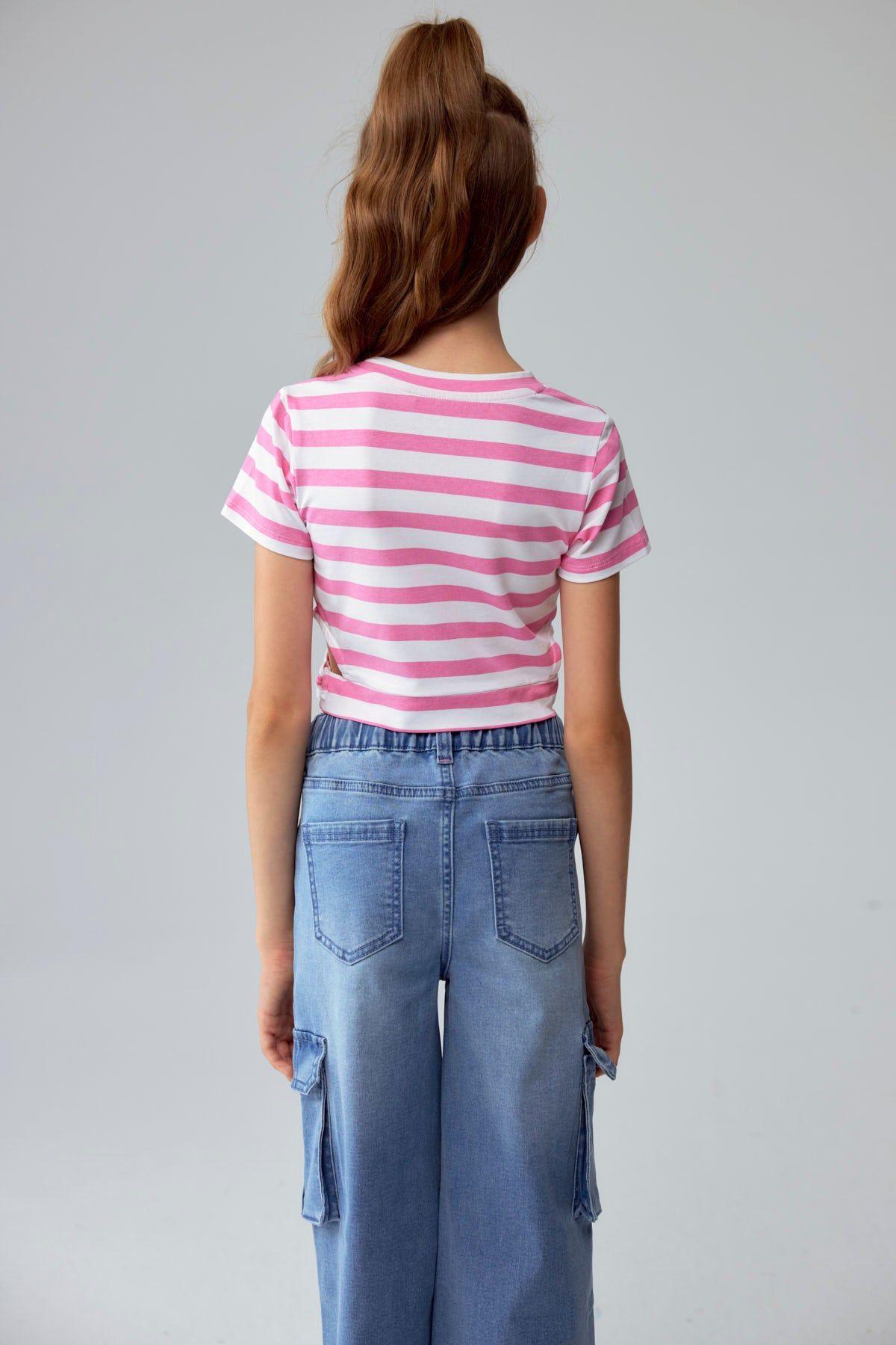 Polera Niña Argolla Costado Rosado-2