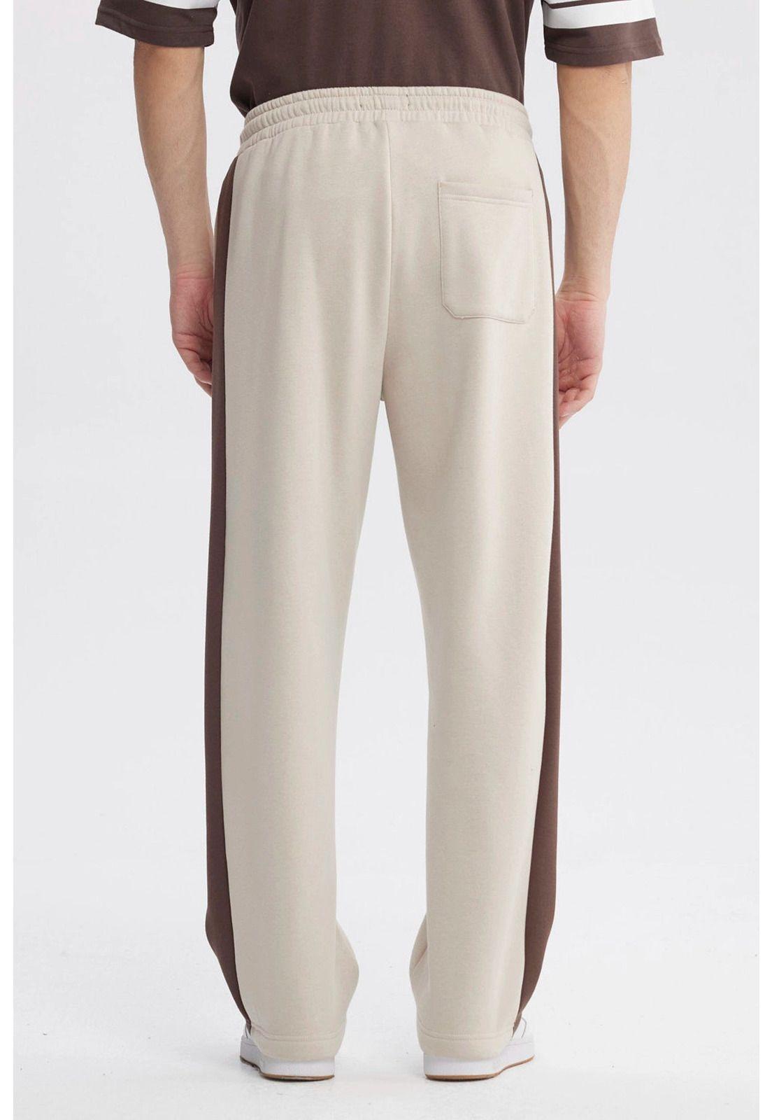Pantalón Buzo Hombre Calce Recto Beige - ll-2