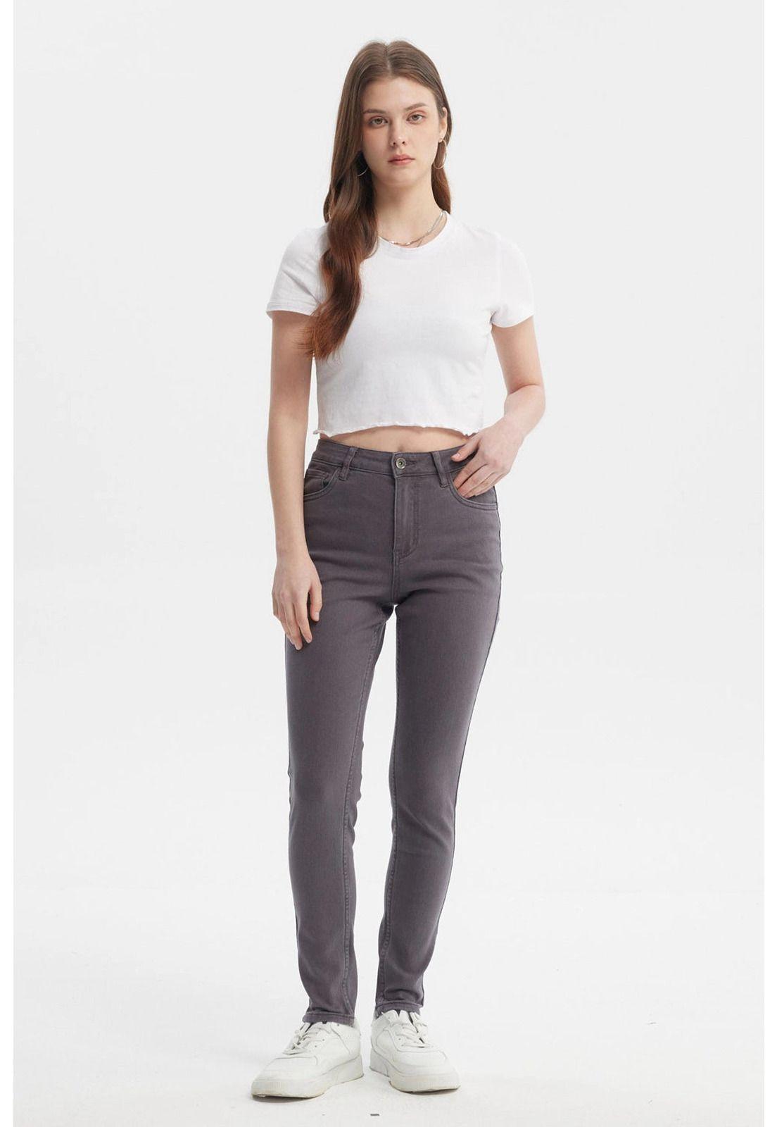 Jeans Mujer Super Skinny Emilia Gris - lll-3