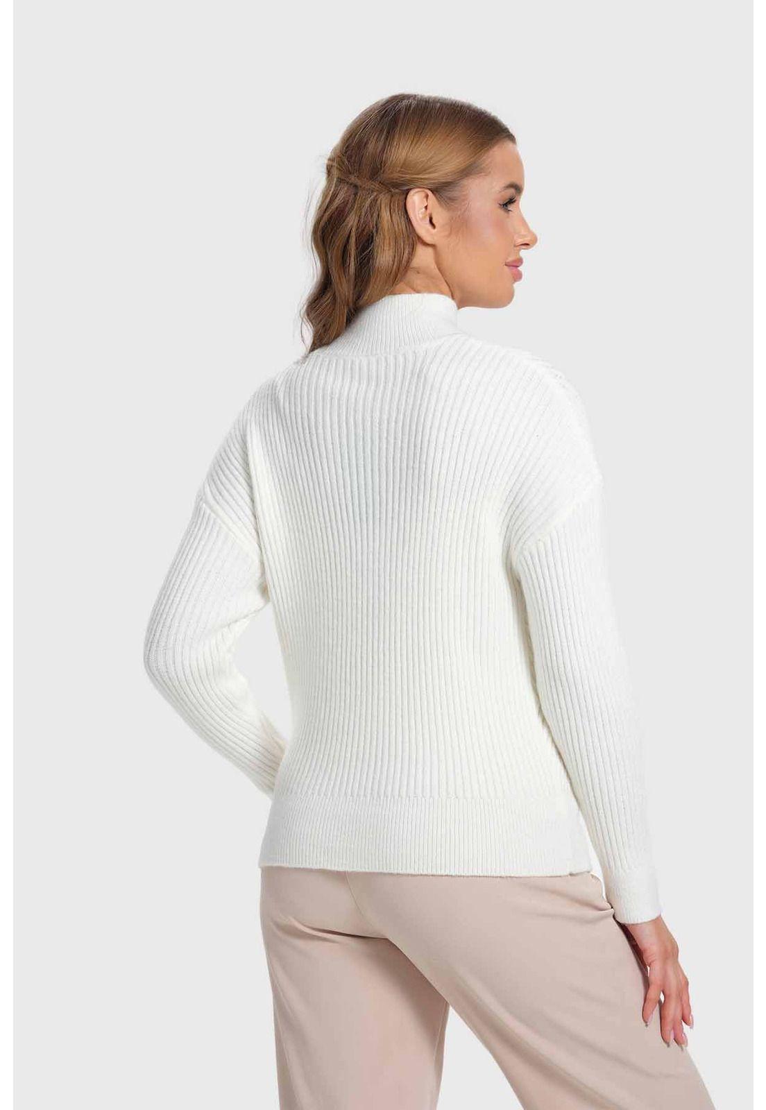 Sweater Mujer Textura Crudo-2