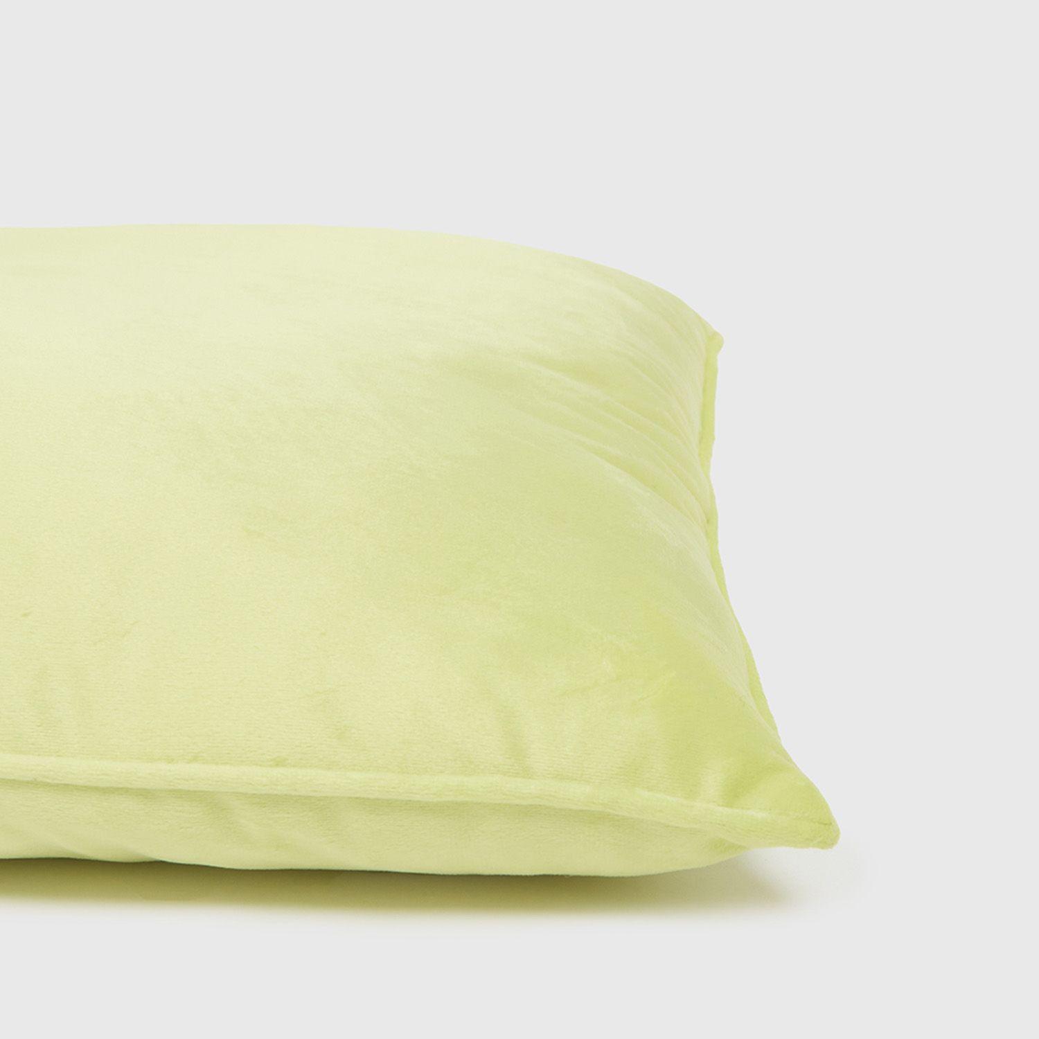 Cojín Unisex Velvet Liso Verde Limon Fashion's Park-2