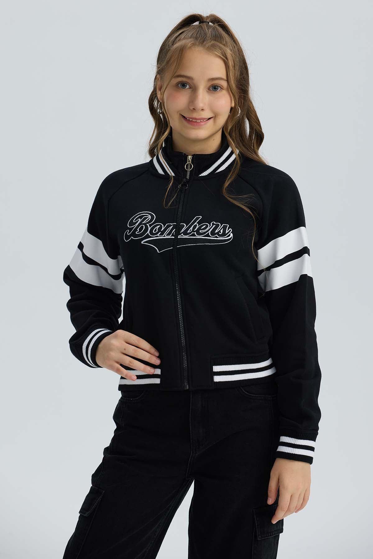 Chaqueta Niña College Negro-0