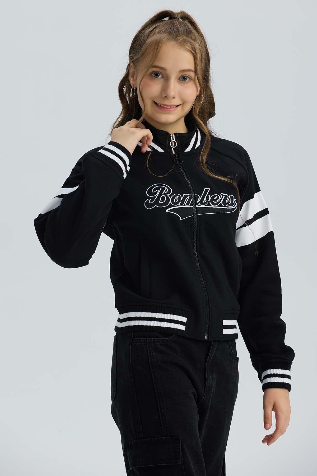 Chaqueta Niña College Negro-1