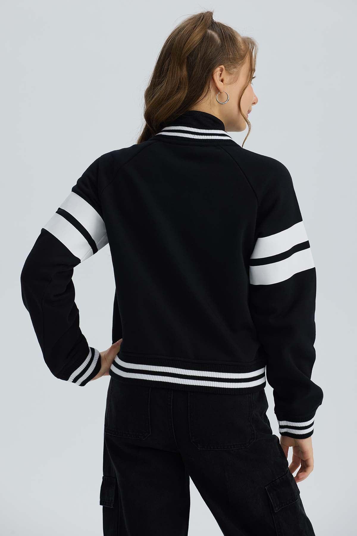 Chaqueta Niña College Negro-2