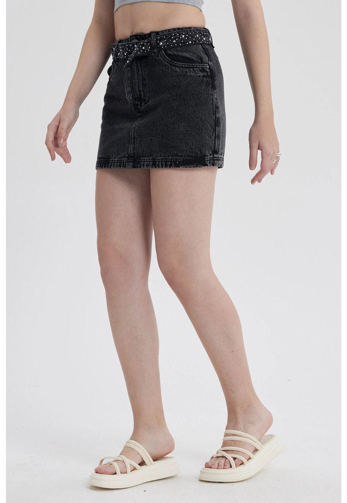 Falda Mujer Cinturón Negro - ll-1