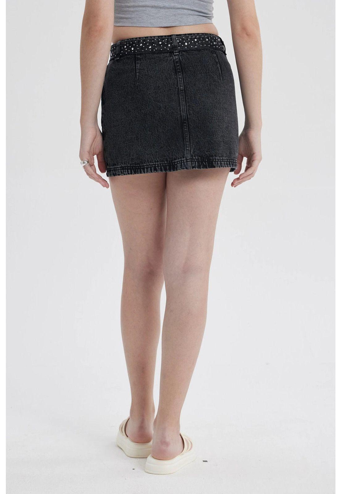 Falda Mujer Cinturón Negro - ll-2