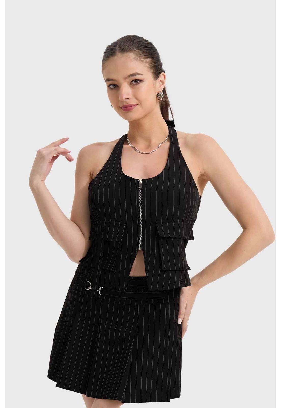 Blusa Mujer Gillette Cargo Negro-0