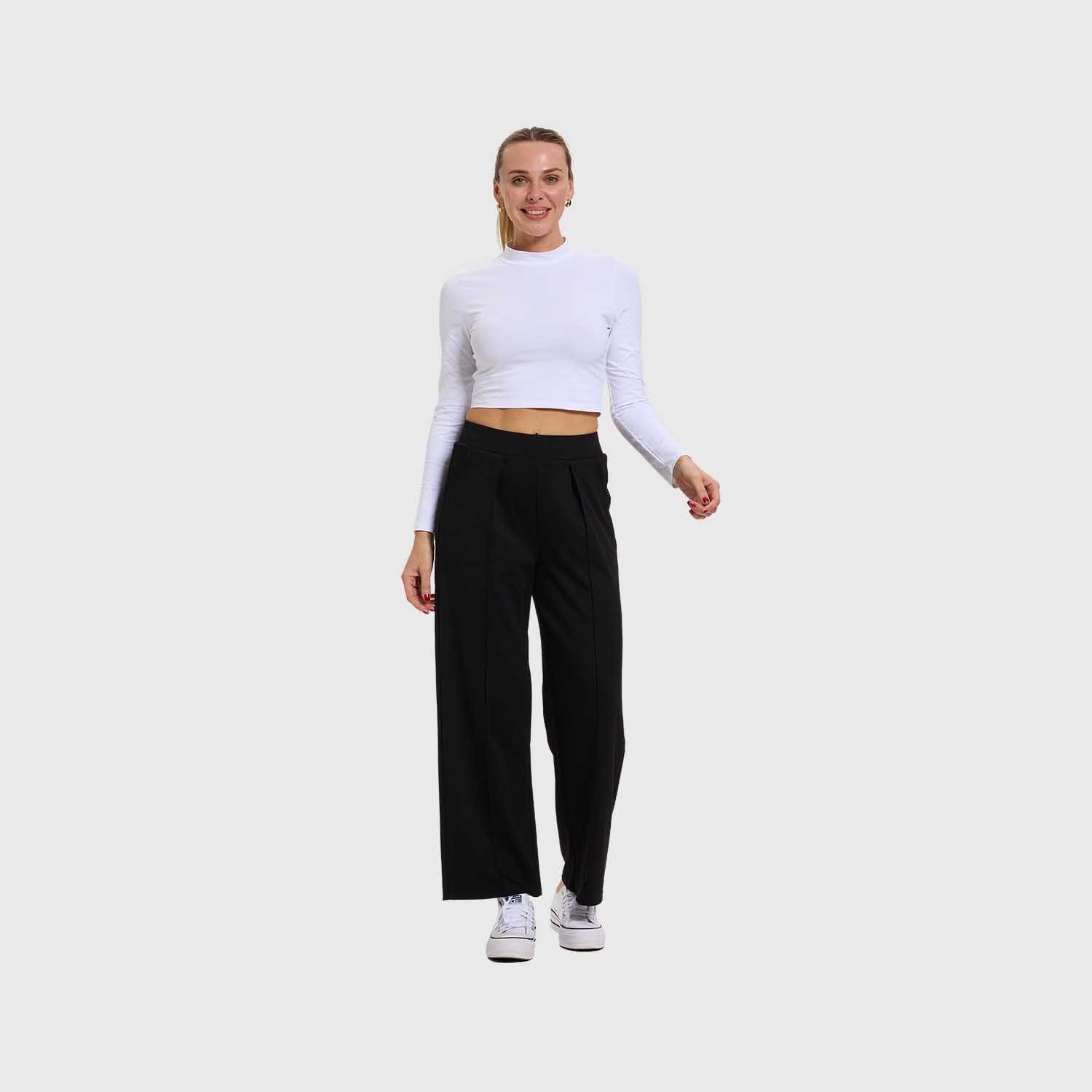 Pantalón Mujer Sastrero Pretina Negro I Fashion's Park-3