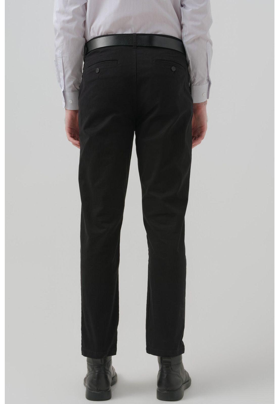 Pantalón Hombre Calce Recto Negro - lX-2