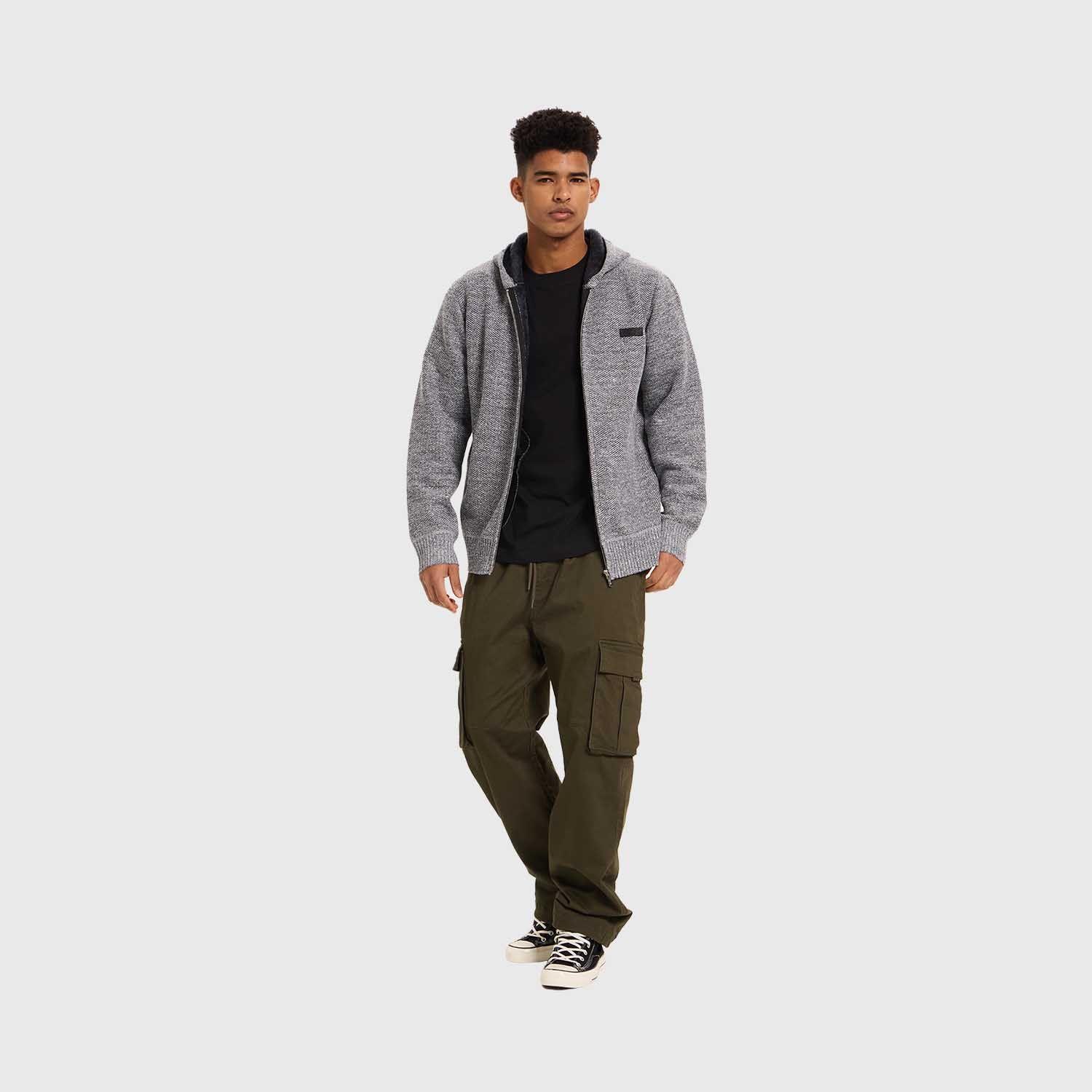 Sweater Hombre Hoodie Gris Fashion's Park-3