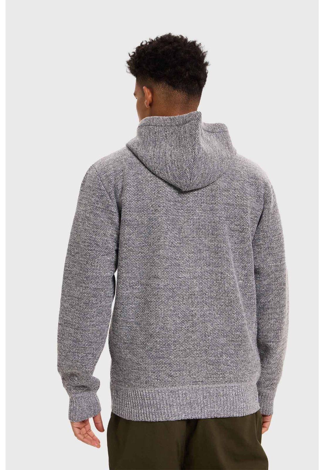 Sweater Hombre Hoodie Gris - ll-2