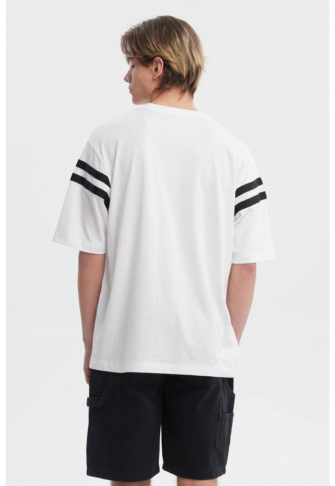 Polera Hombre Oversize Blanco - lX-2