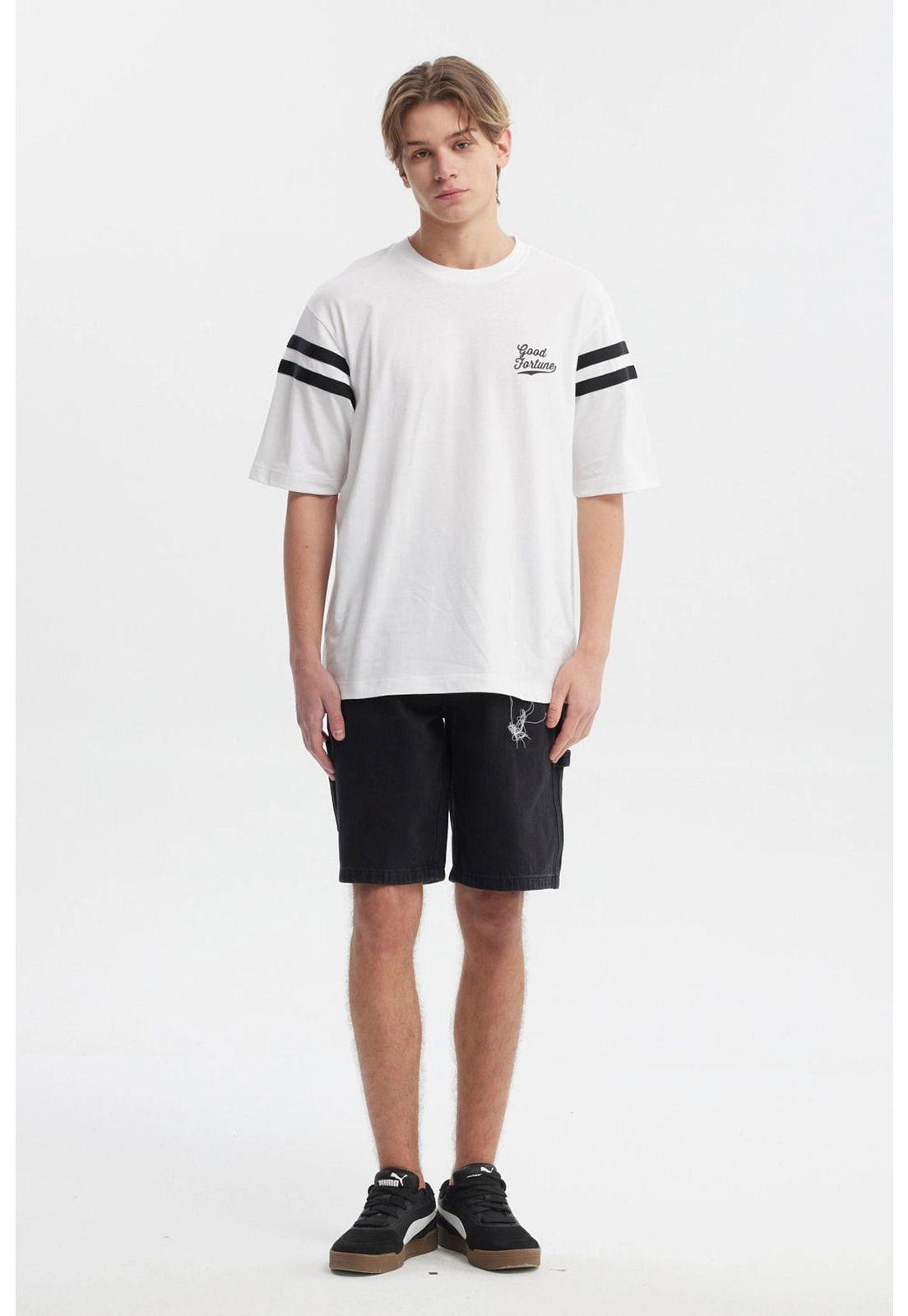 Polera Hombre Oversize Blanco - lX-3