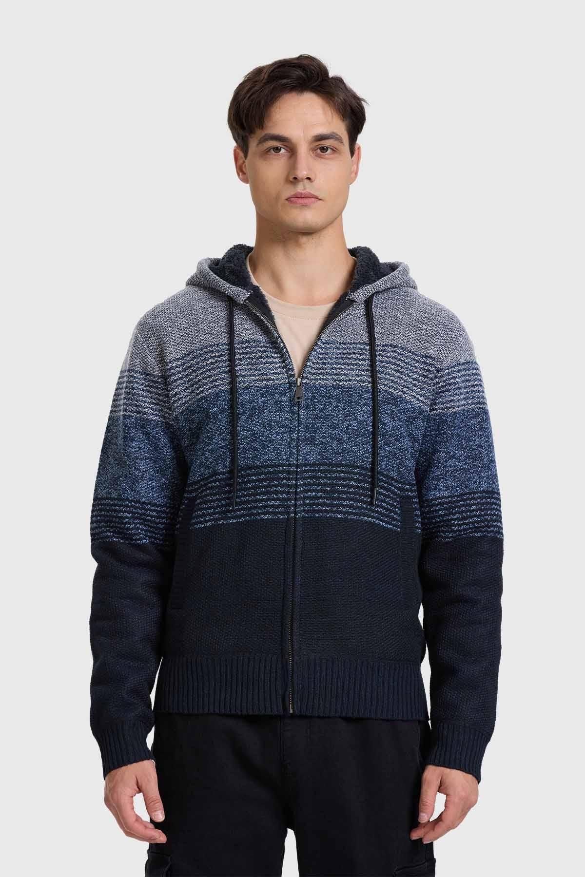 Sweater Hombre Bloque Gris-2