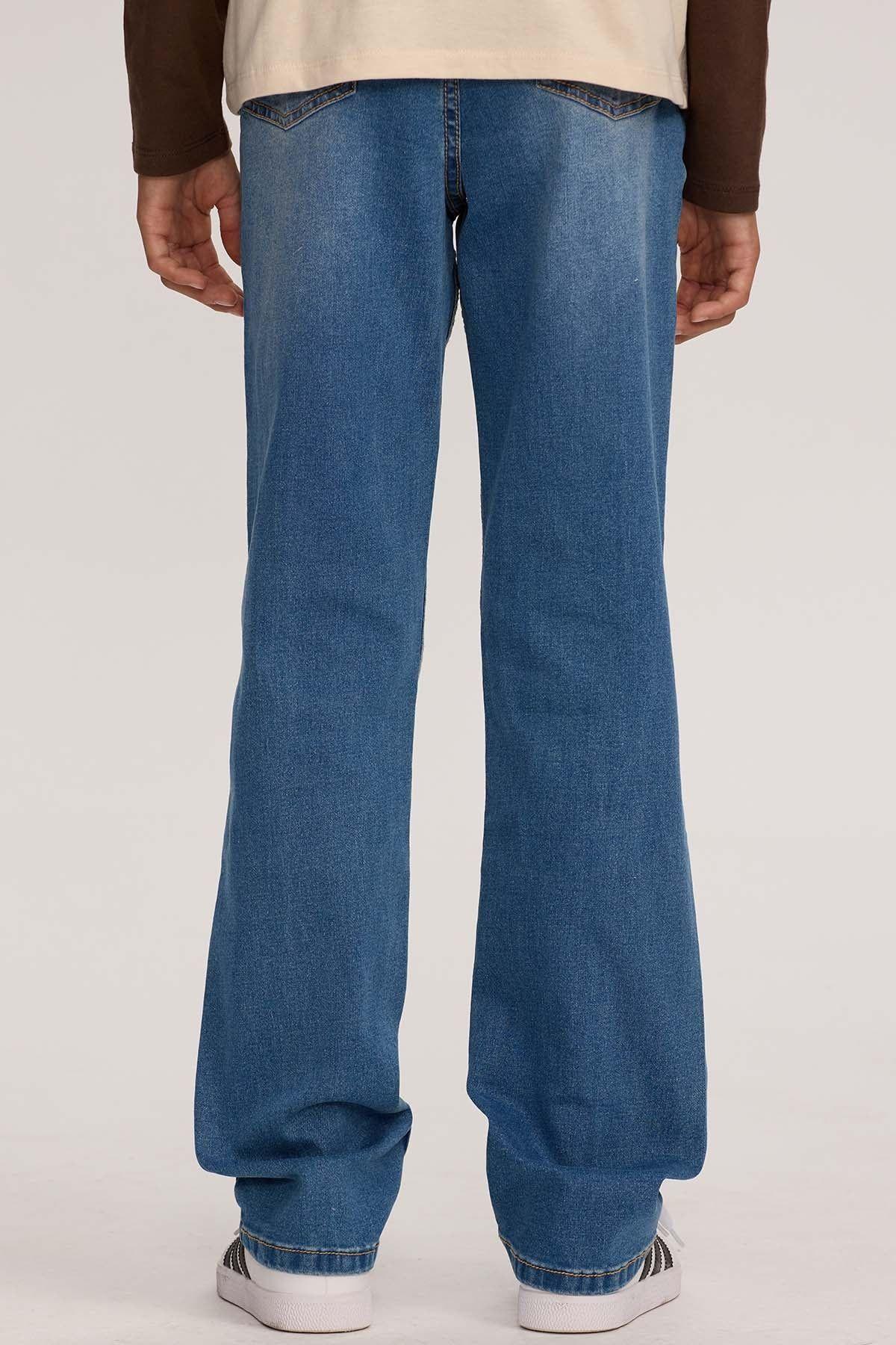Jeans Niño Básico Azul-2