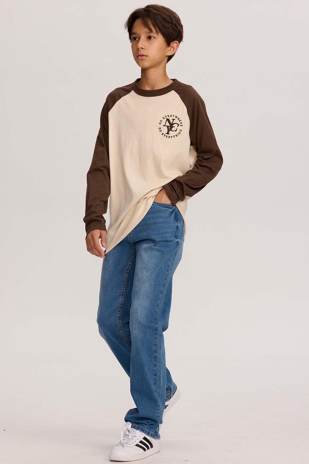 Jeans Niño Básico Azul-3
