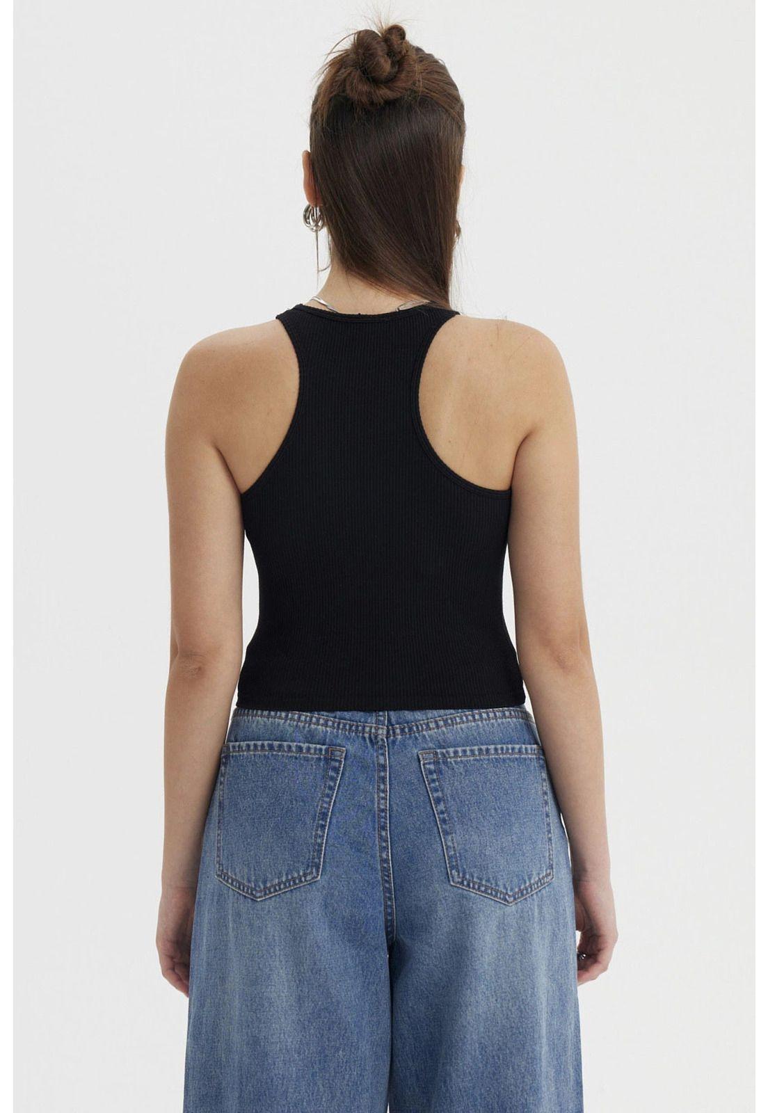 Peto Mujer Musculosa Negro-2