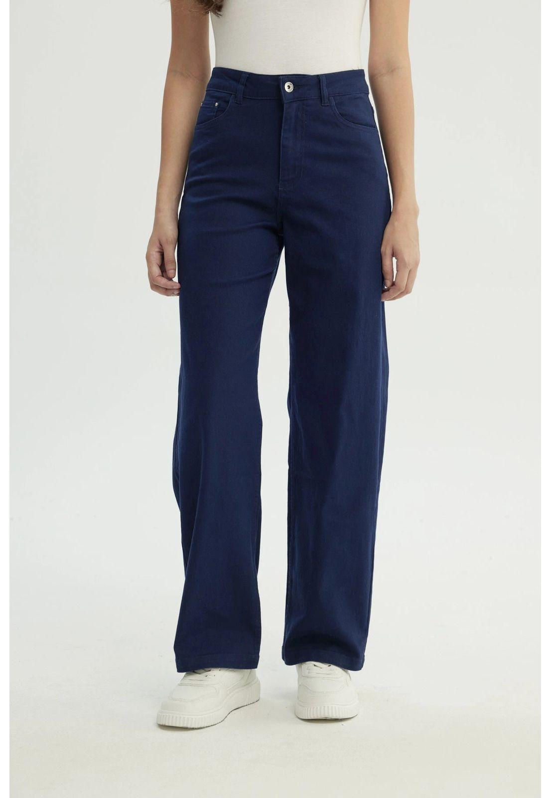 Jeans Mujer Calce Recto Azul Oscuro - Xl-0