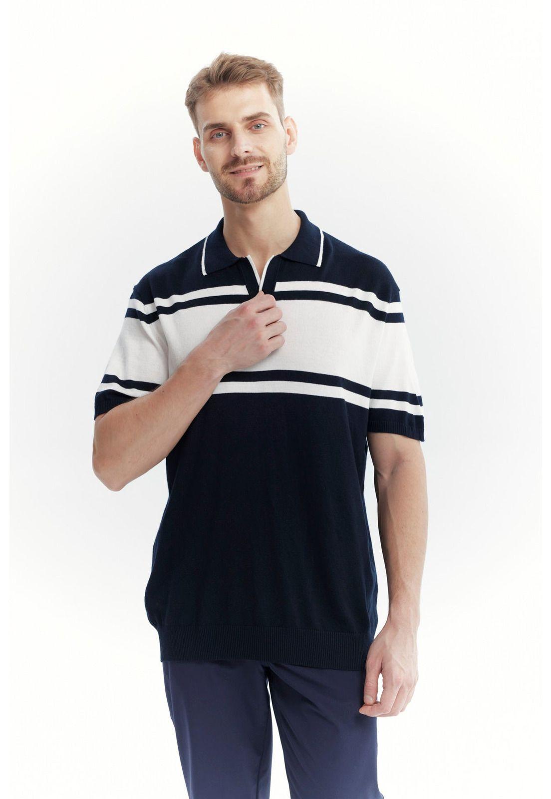 Sweater Hombre Casual Azul Marino-0