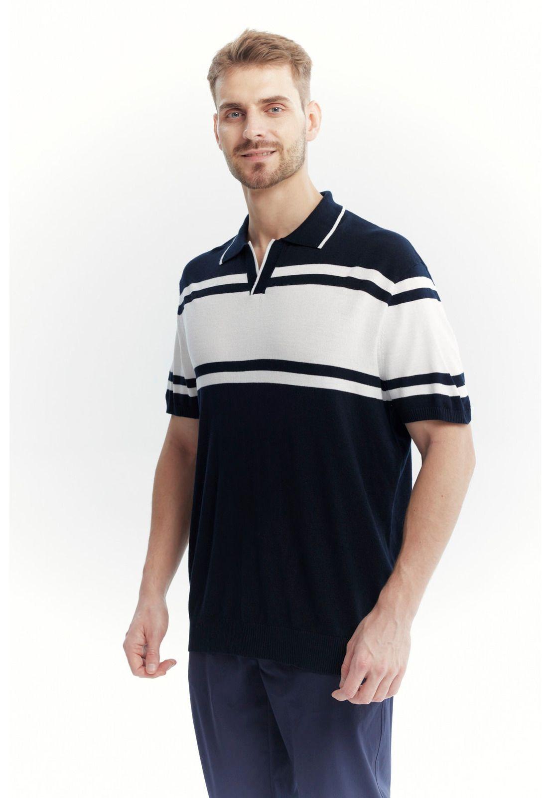 Sweater Hombre Casual Azul Marino-1