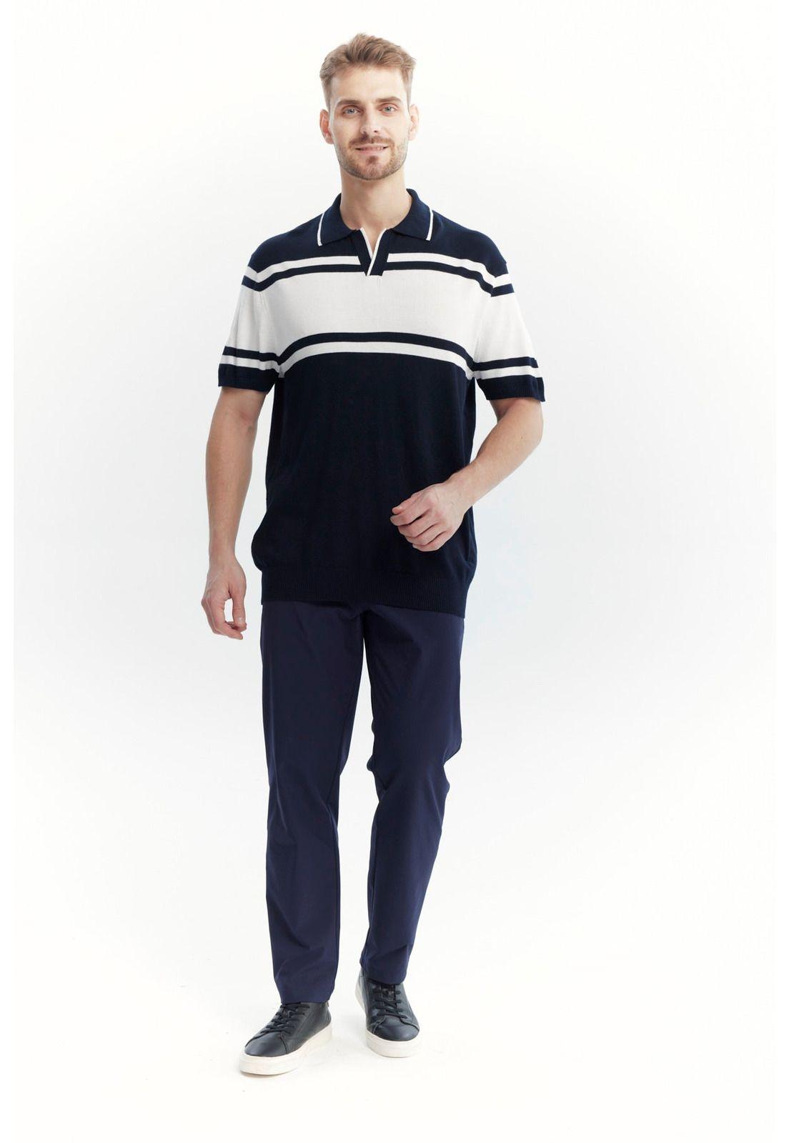 Sweater Hombre Casual Azul Marino-3