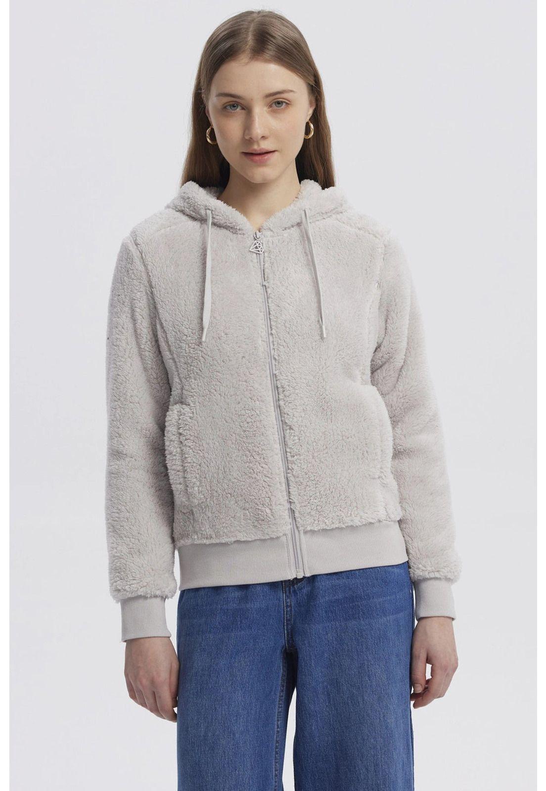 Polar Mujer Peludo Gris - ll-0