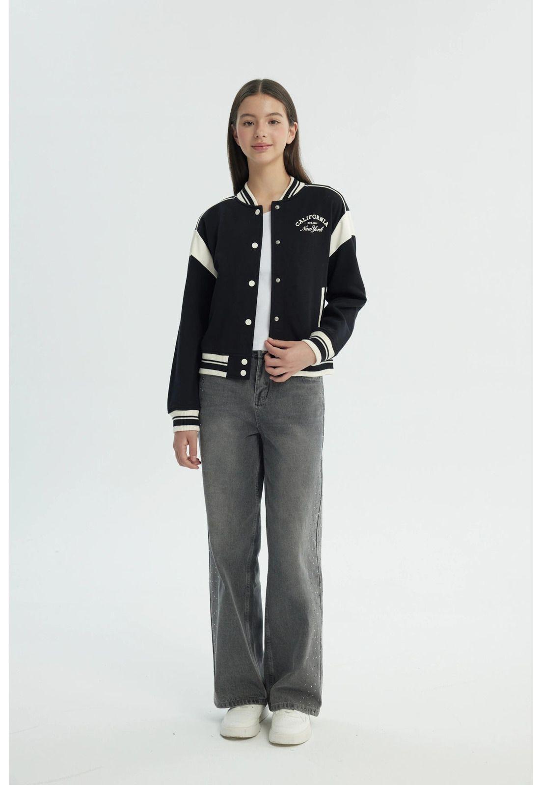Chaqueta Niña Oversize Negro - lll-3
