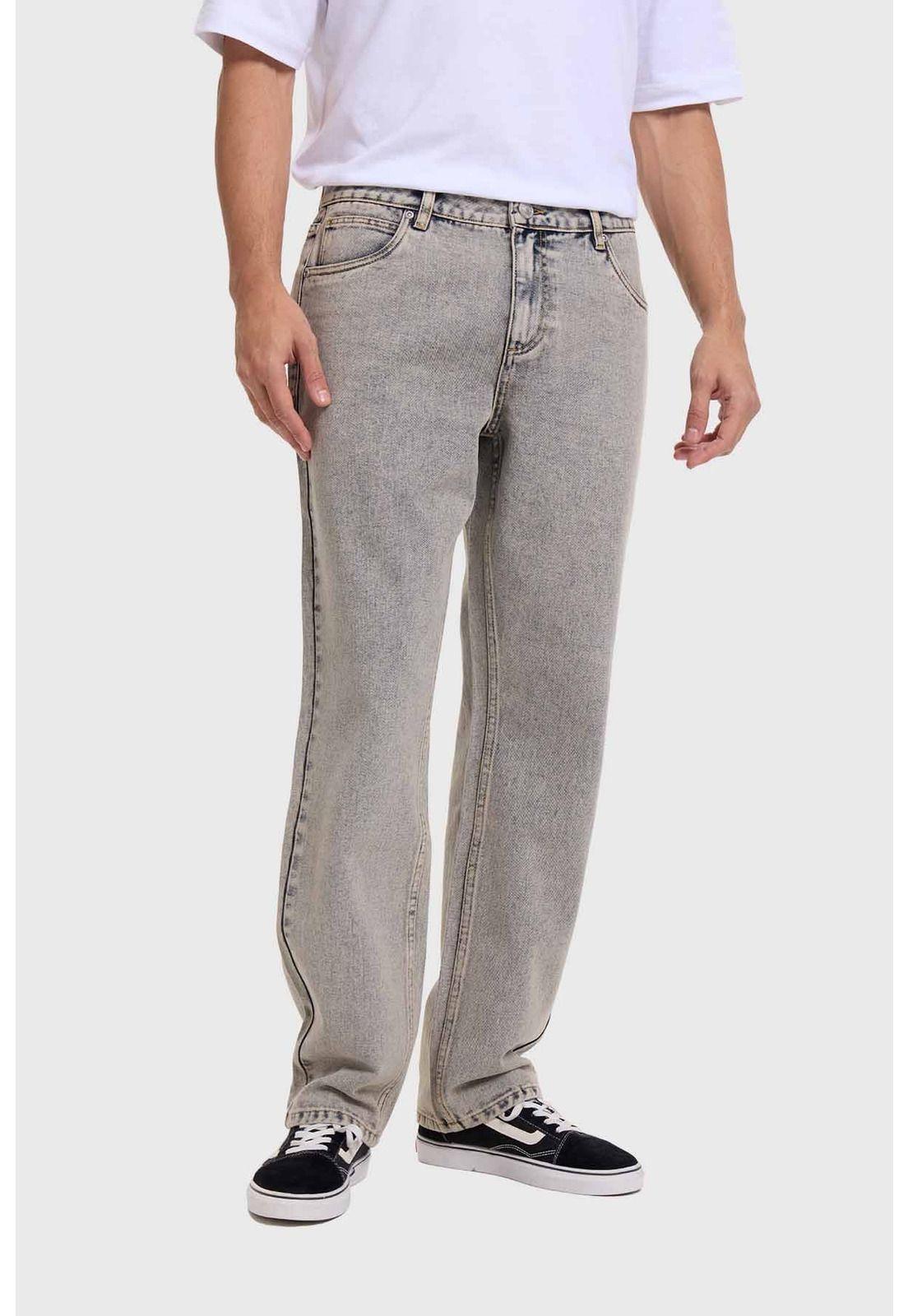 Jeans Hombre Slim Retro Wash Gris-0