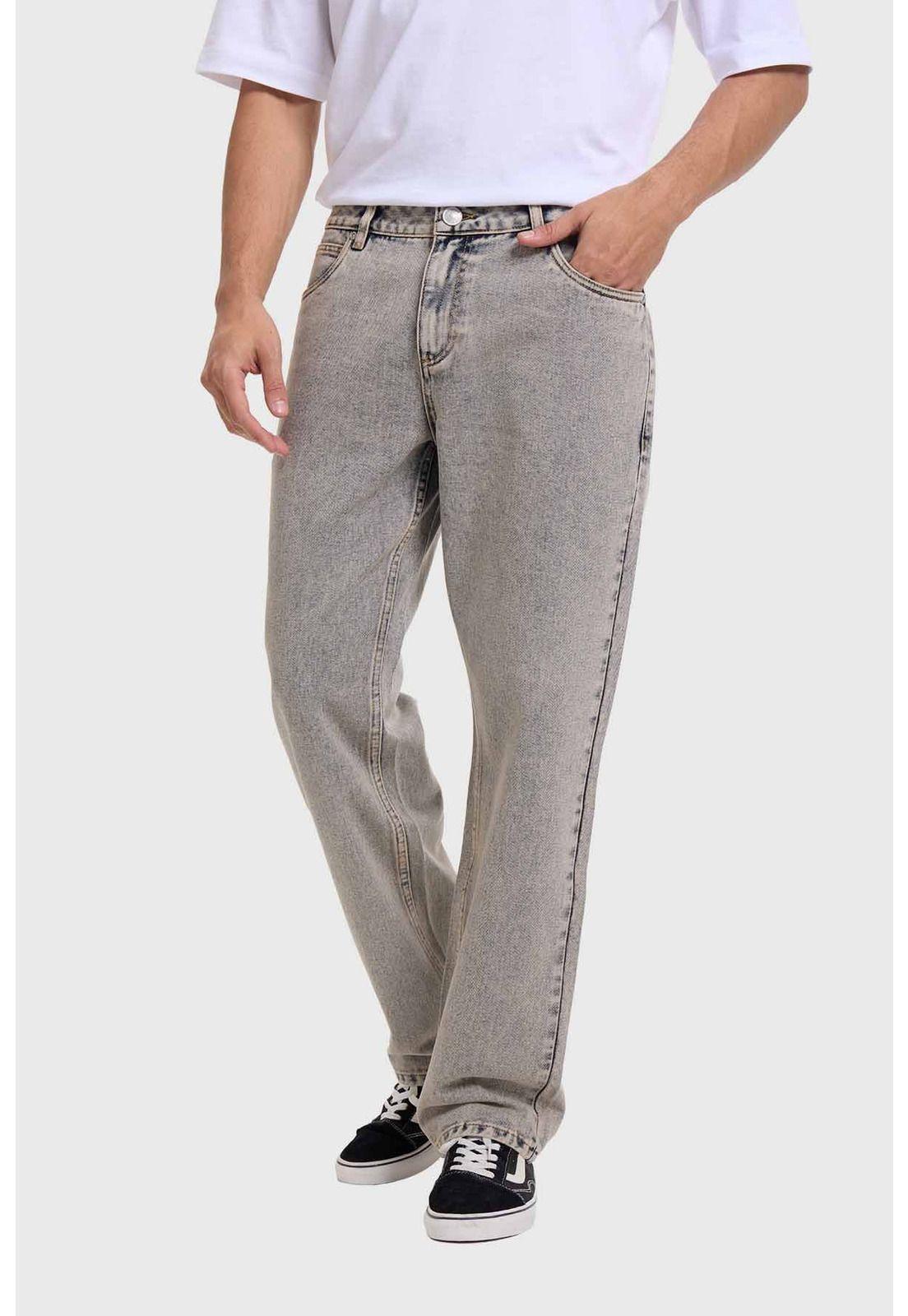 Jeans Hombre Slim Retro Wash Gris-1