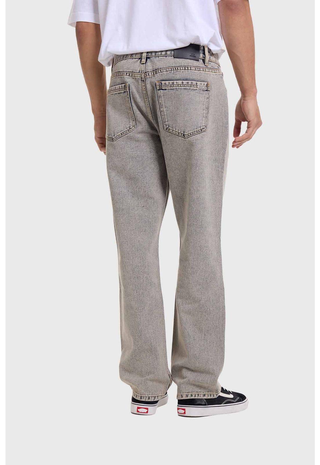 Jeans Hombre Slim Retro Wash Gris-2
