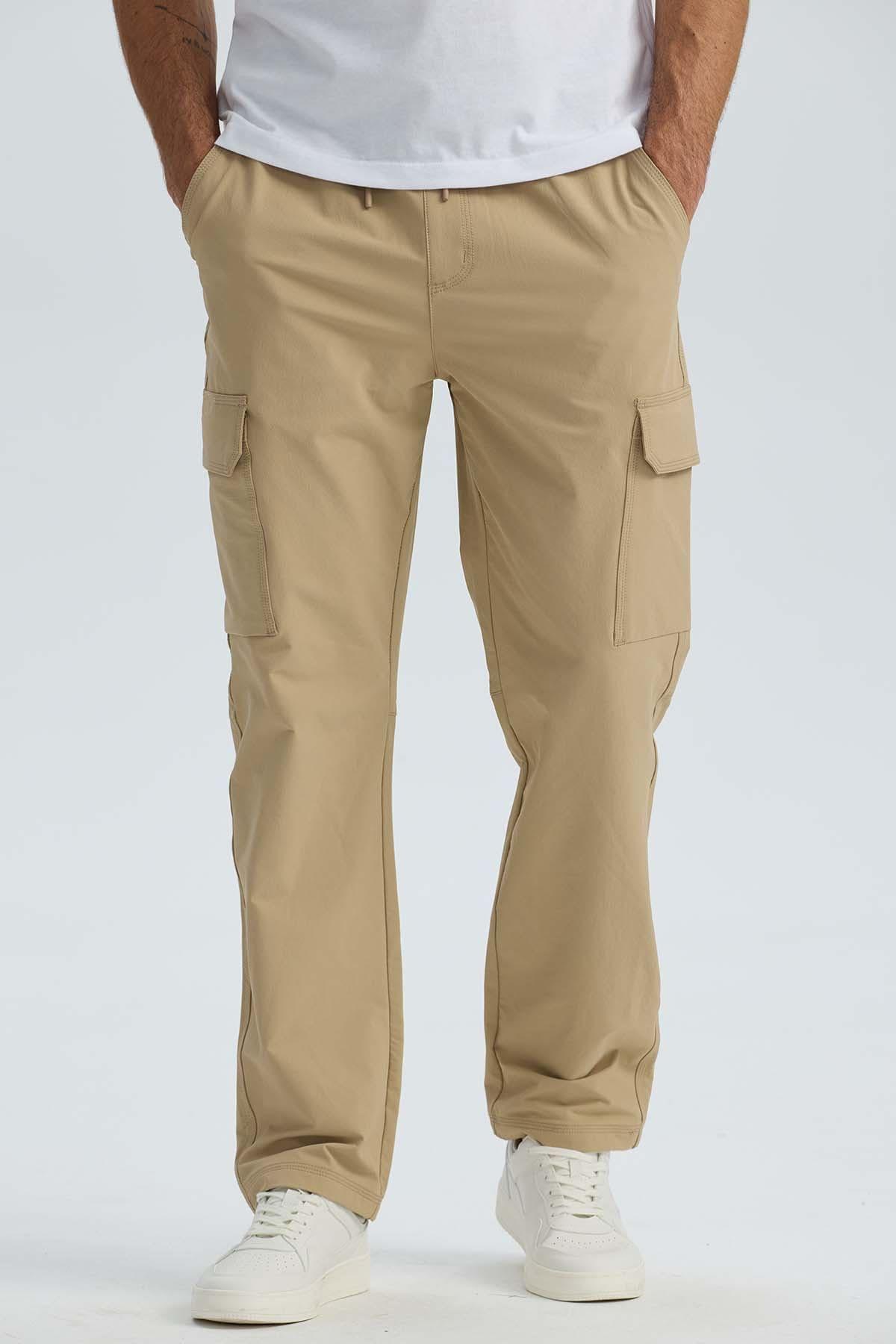 Pantalón Hombre Cargo Casual Slim Kaki-0