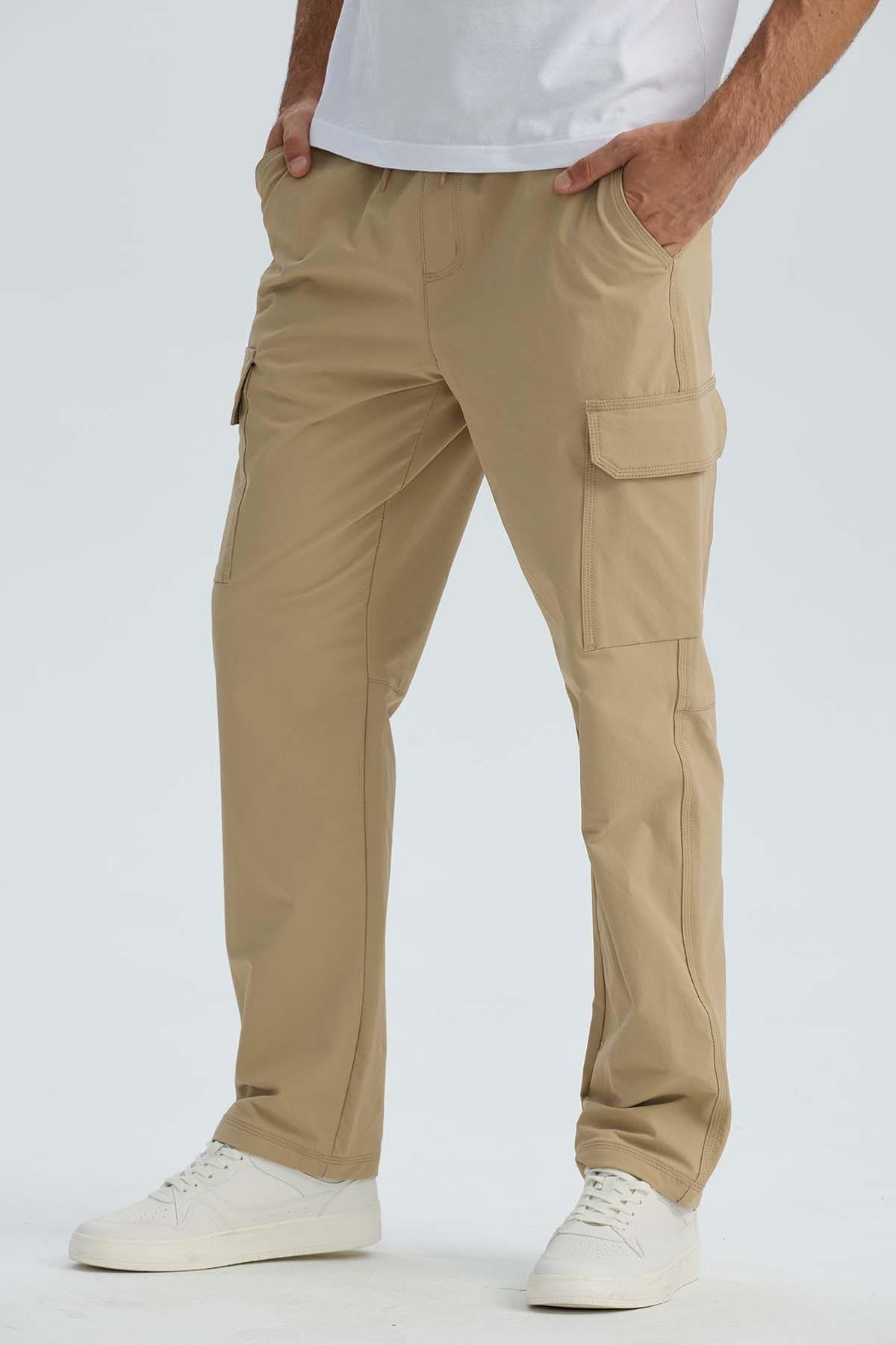 Pantalón Hombre Cargo Casual Slim Kaki-1
