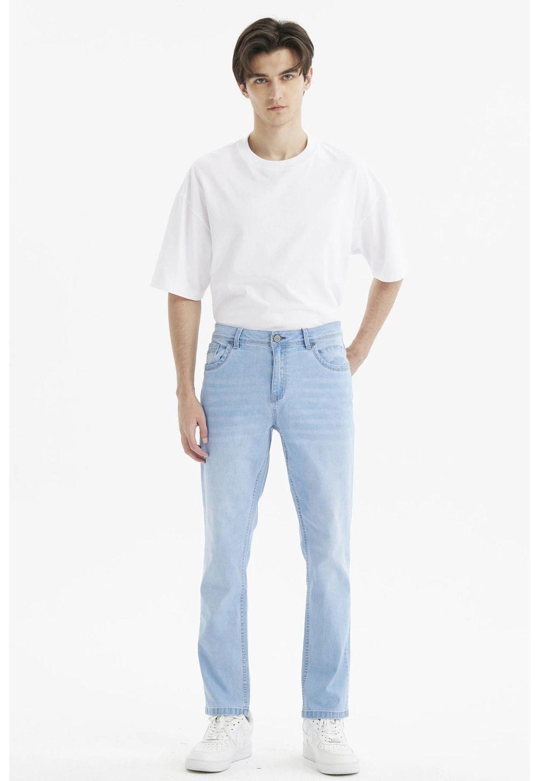 Jeans Hombre Slim 701 Azul Claro-3