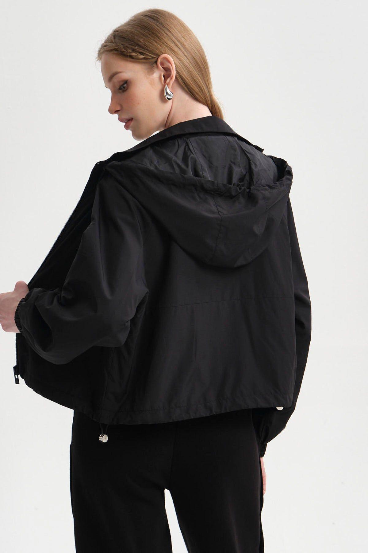 Chaqueta Mujer Cortaviento Negro II-2