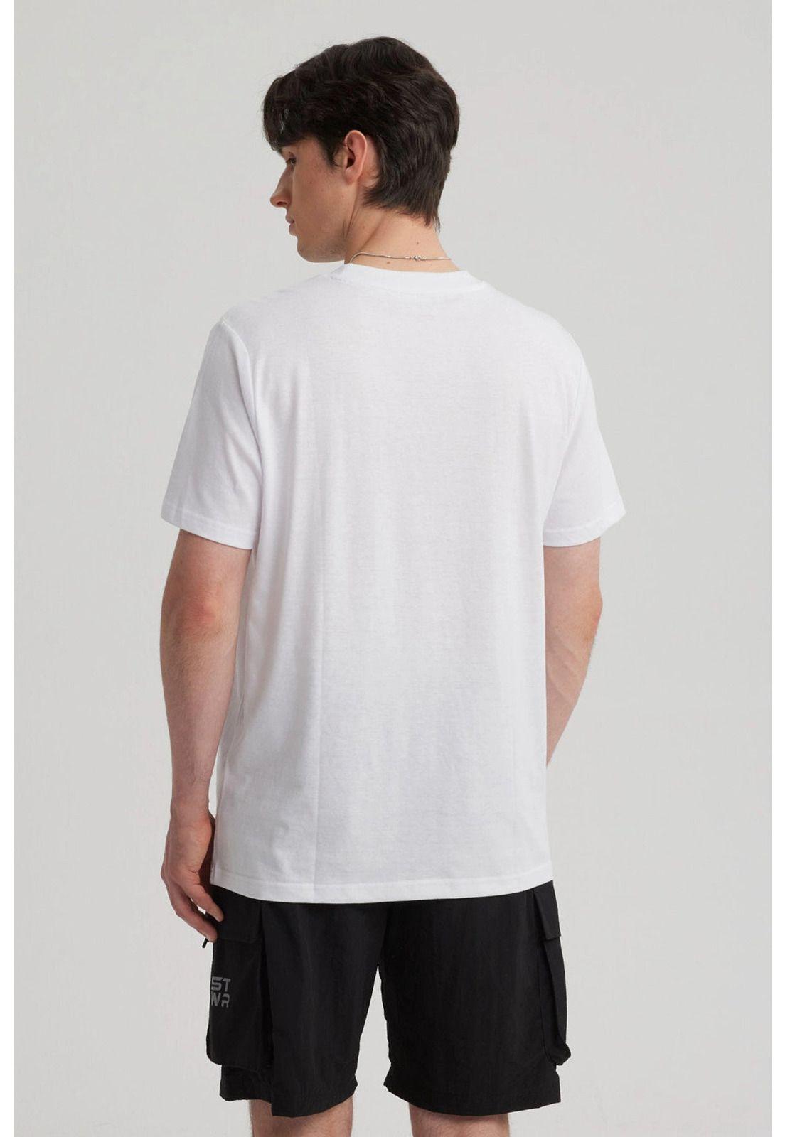 Polera Hombre Print Regular Fit Blanco-6