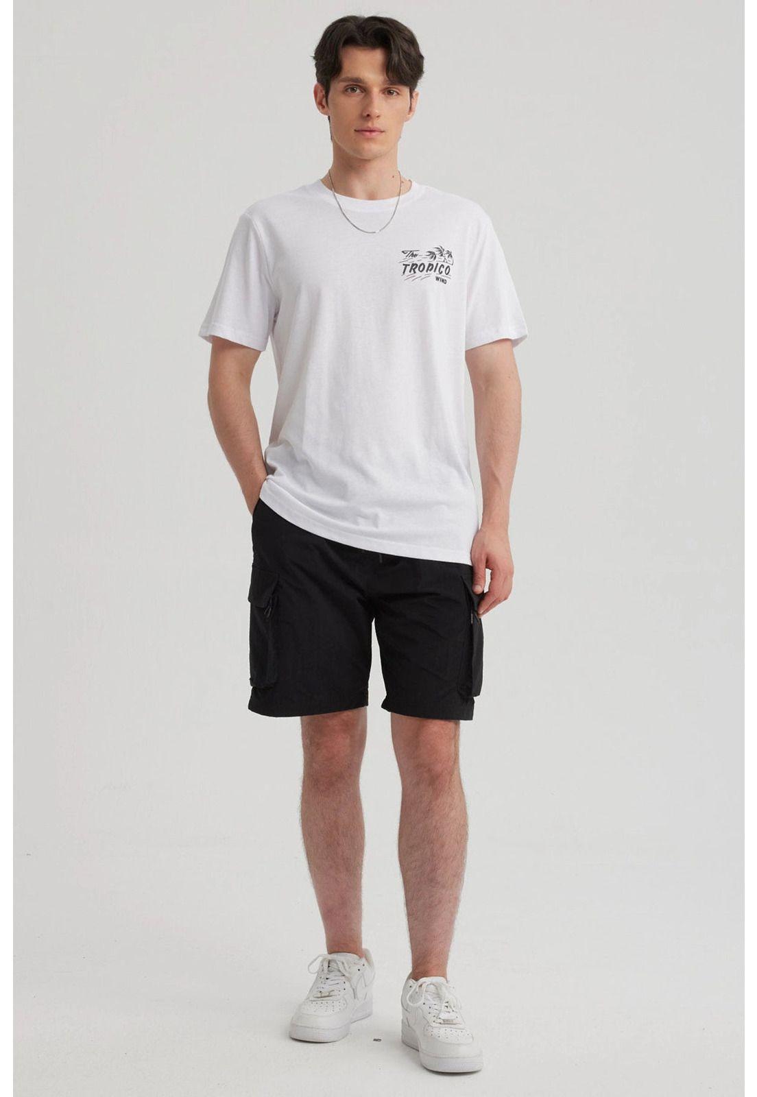 Polera Hombre Print Regular Fit Blanco-7