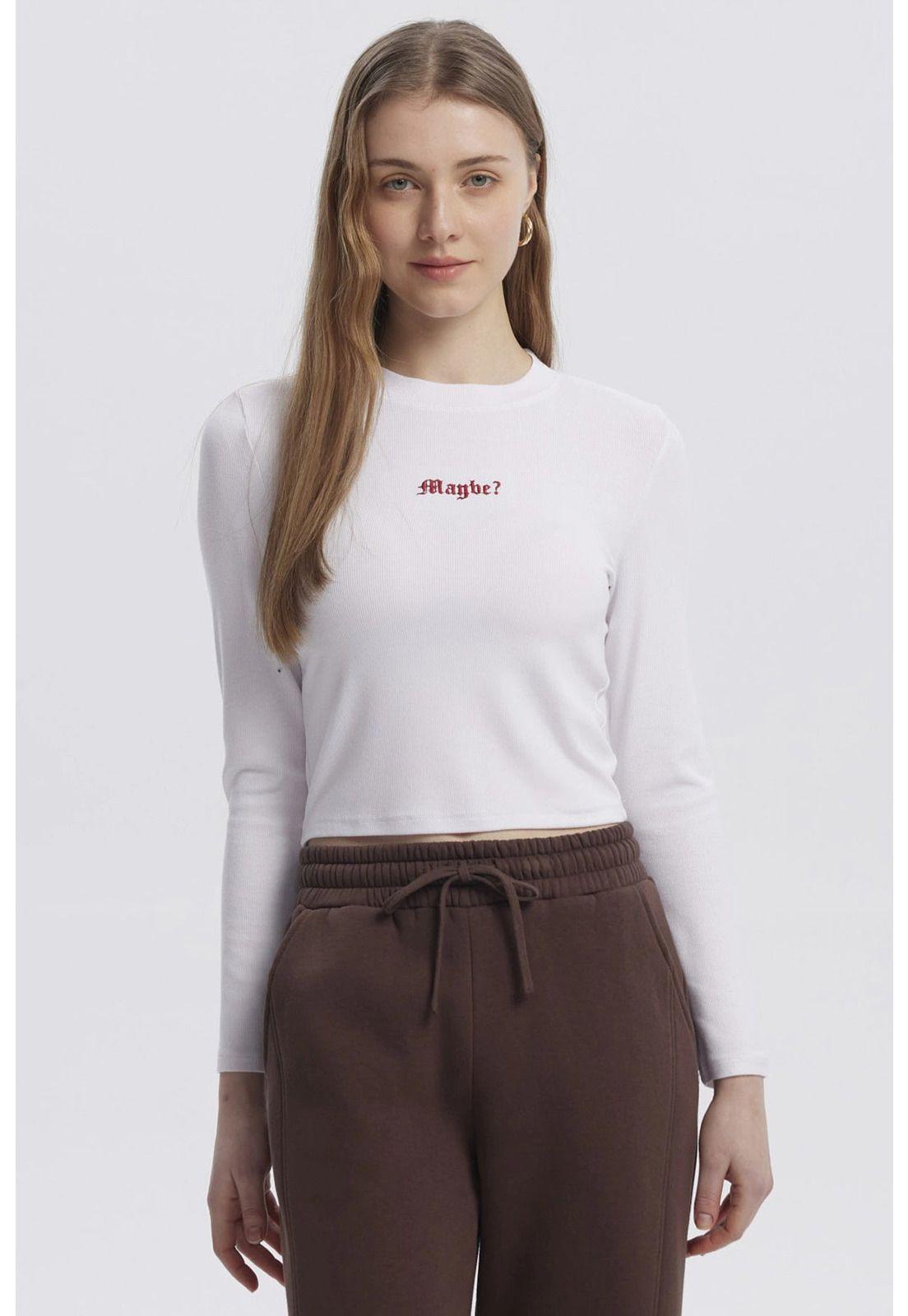 Polera Mujer Mini Print Blanco-0