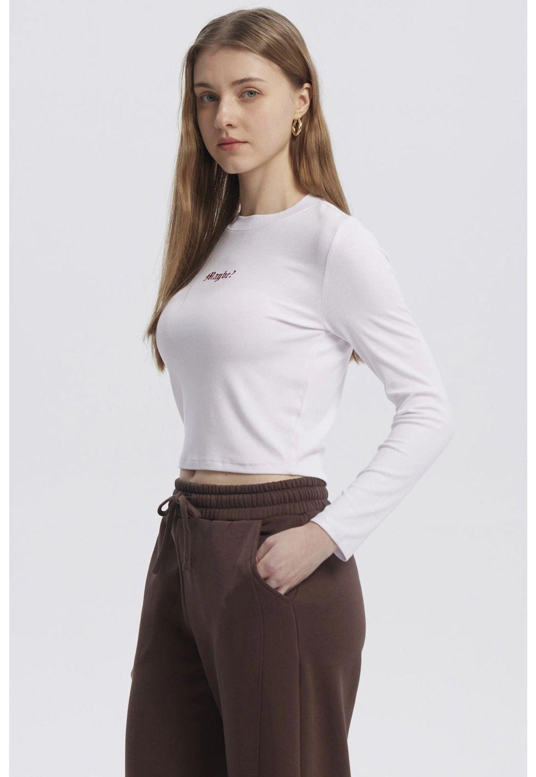 Polera Mujer Mini Print Blanco-1