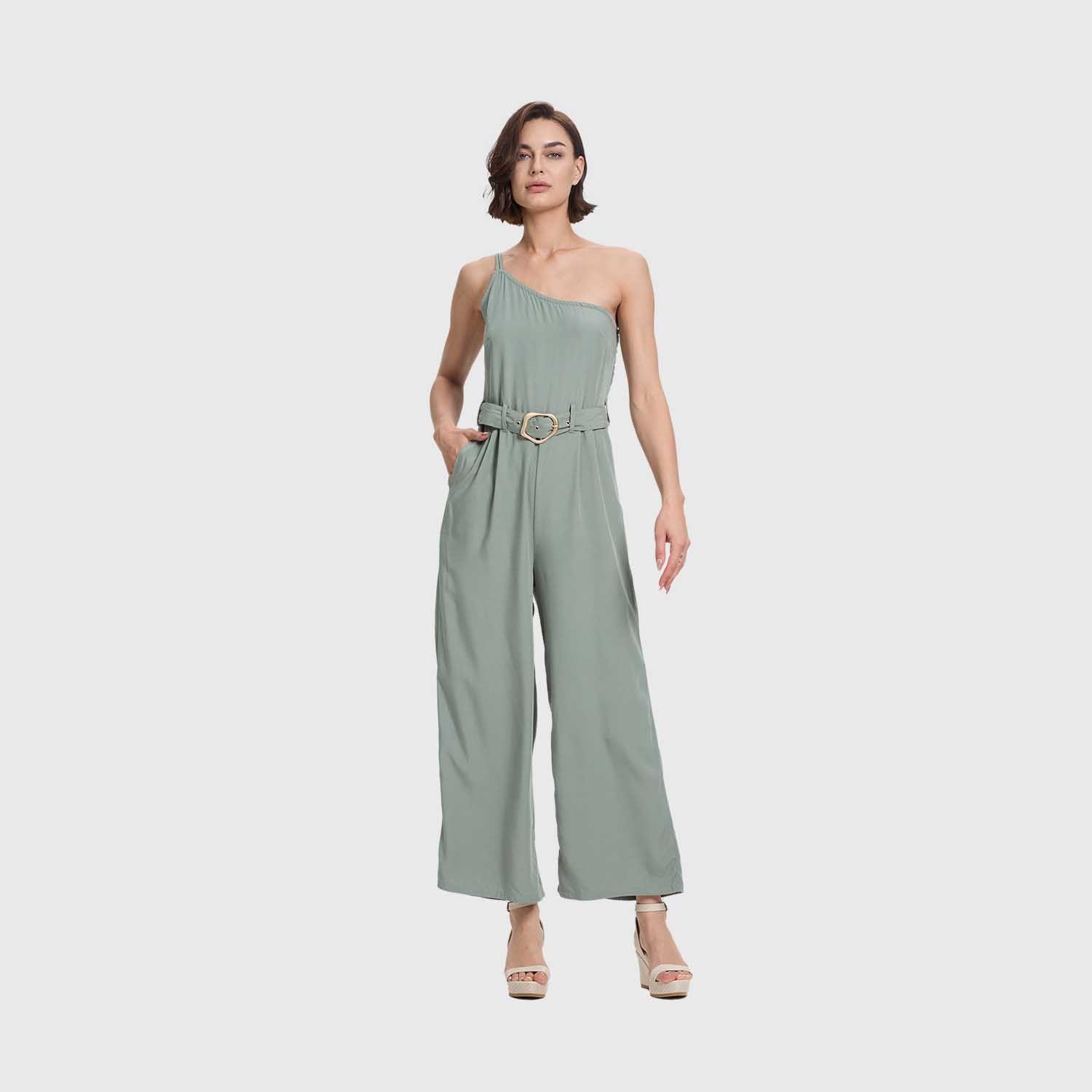 Enterito Mujer Largo Pabilo Verde Musgo Fashion's Park-3
