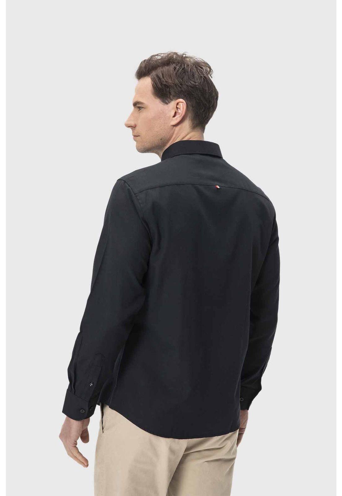 Camisa Hombre Oxford Negro - ll-2