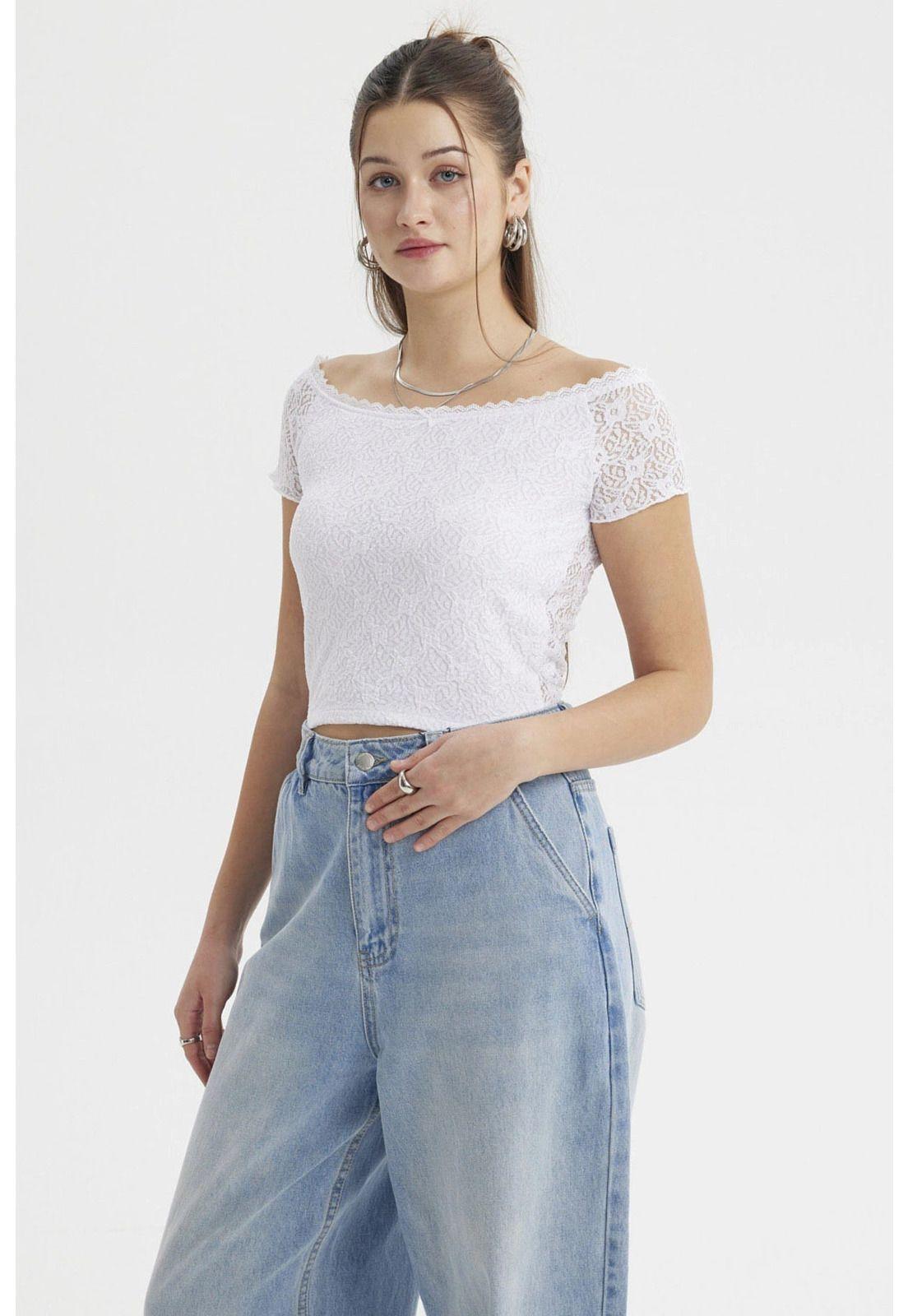 Polera Mujer Bardot Blanco-1