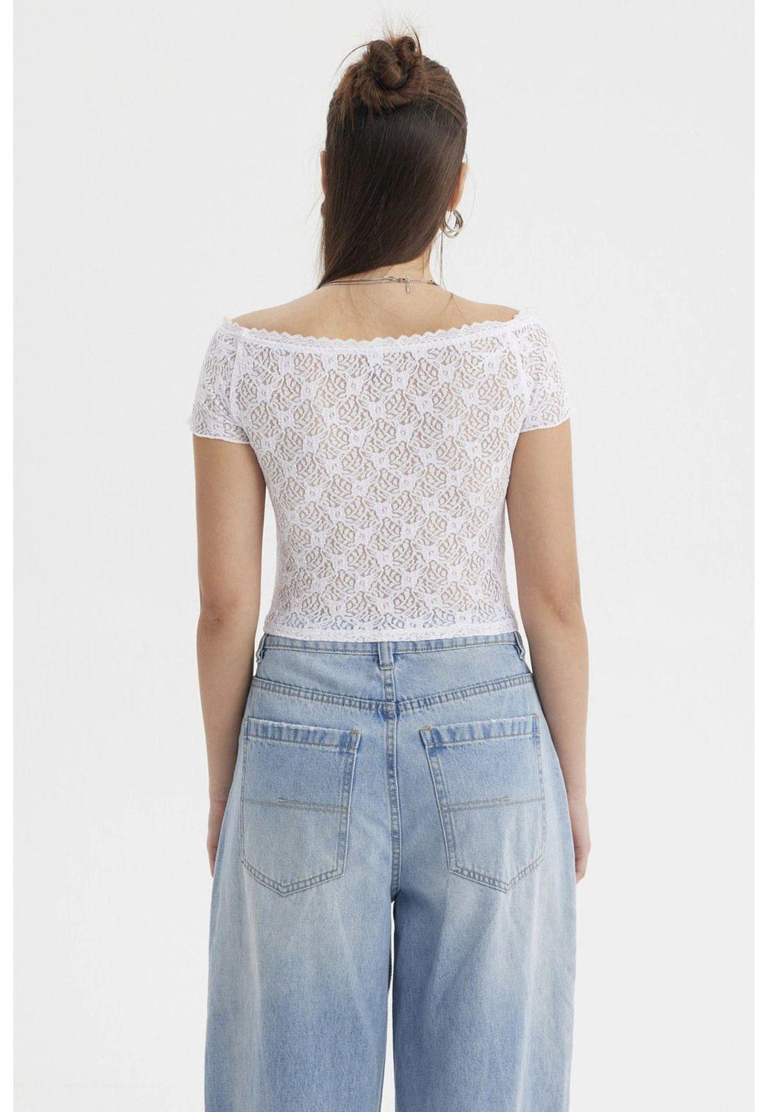 Polera Mujer Bardot Blanco-2