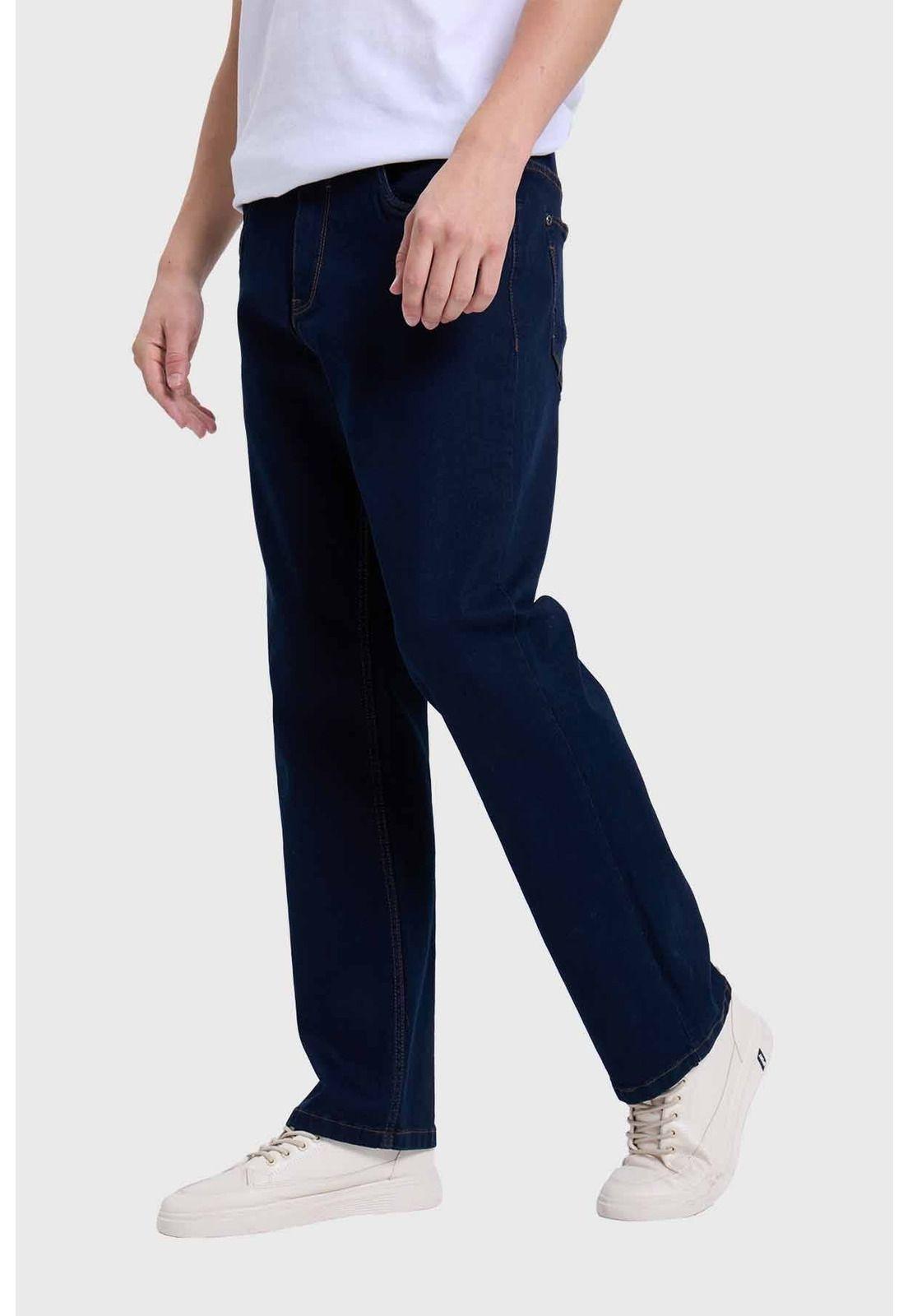 Jeans Hombre Straight Azul - ll-2