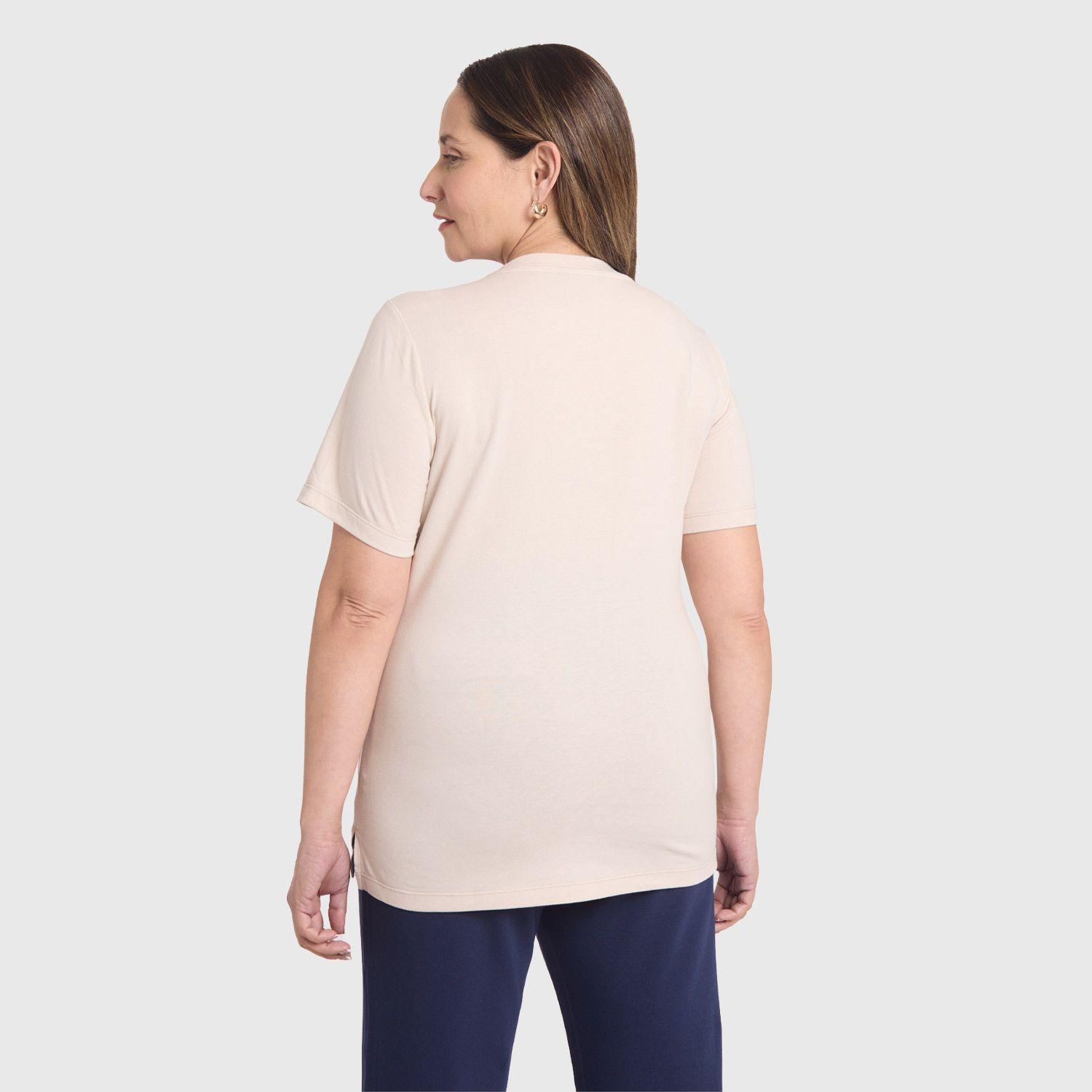 Polera Mujer Print Posicional Crudo Fashion's Park-2