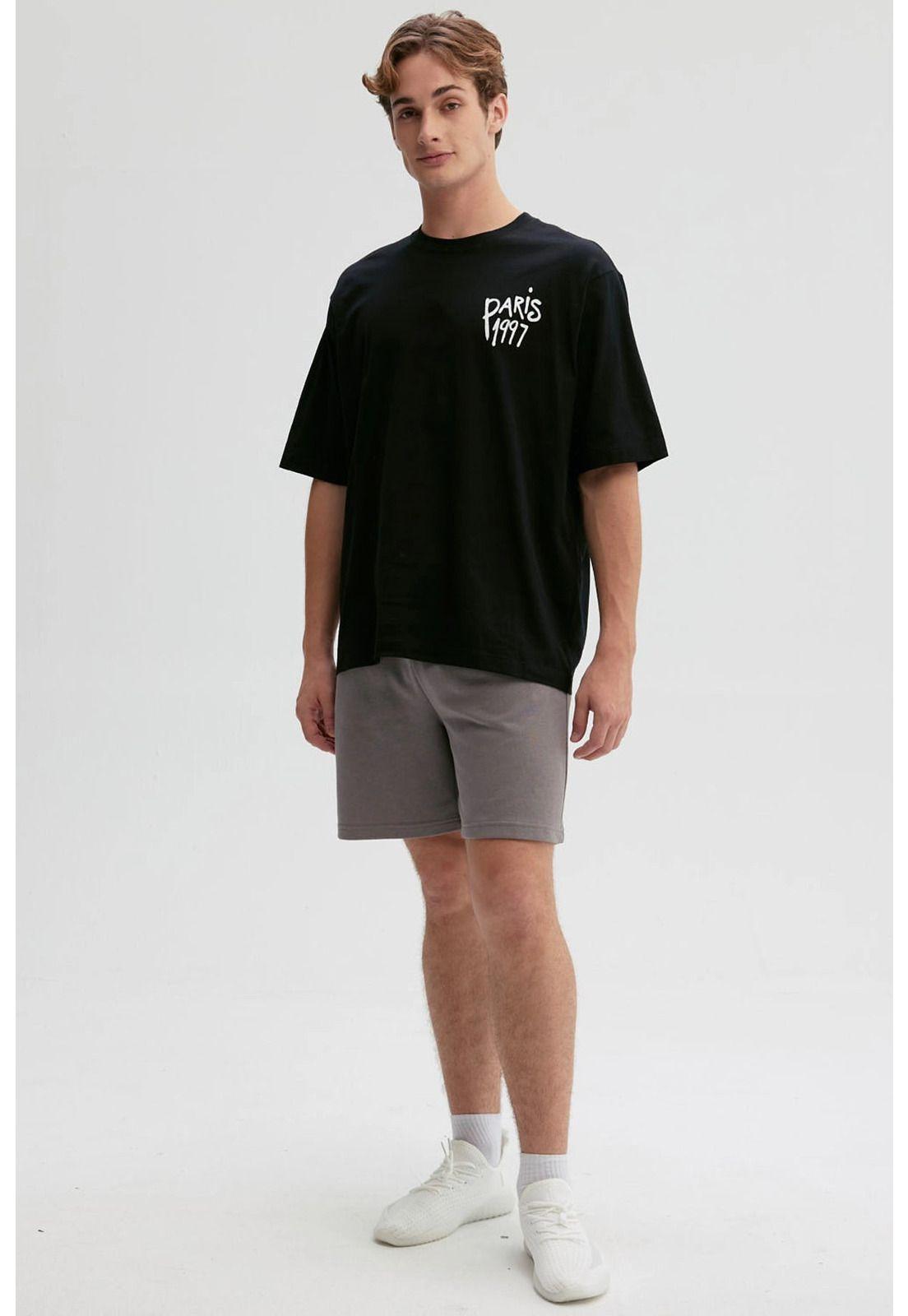 Polera Hombre Graffiti City Negro-3