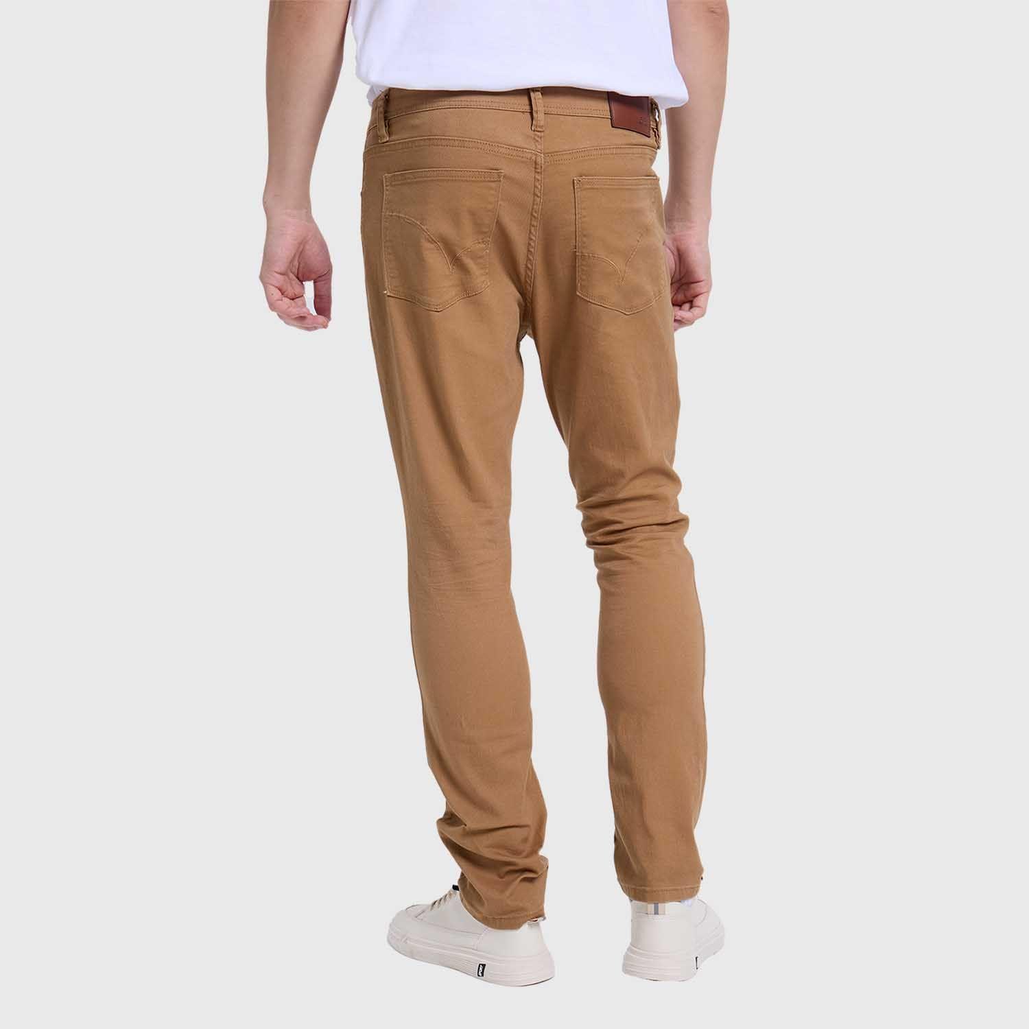 Jeans Hombre Slim Color Café I Fashion's Park-2