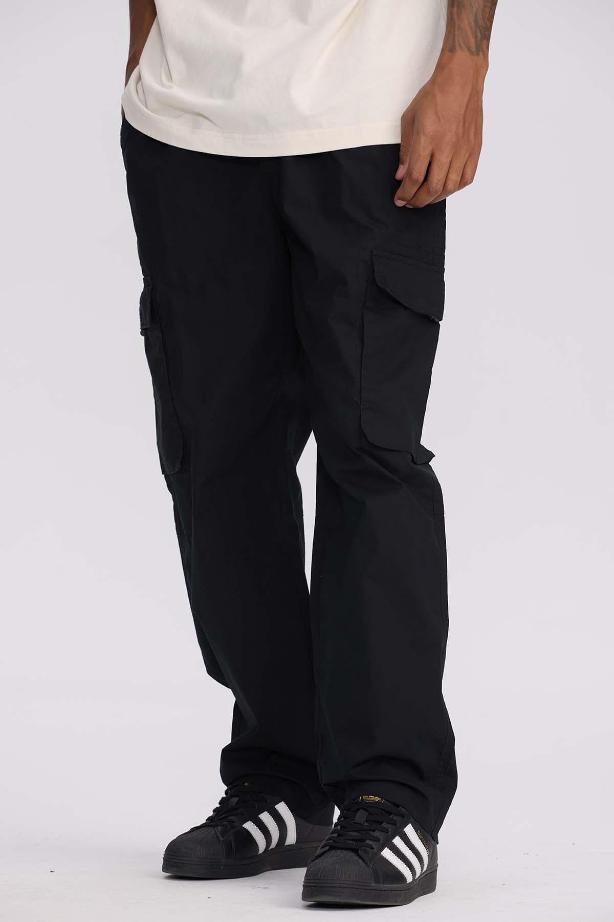 Pantalón Hombre Técnico Cargo Negro-0