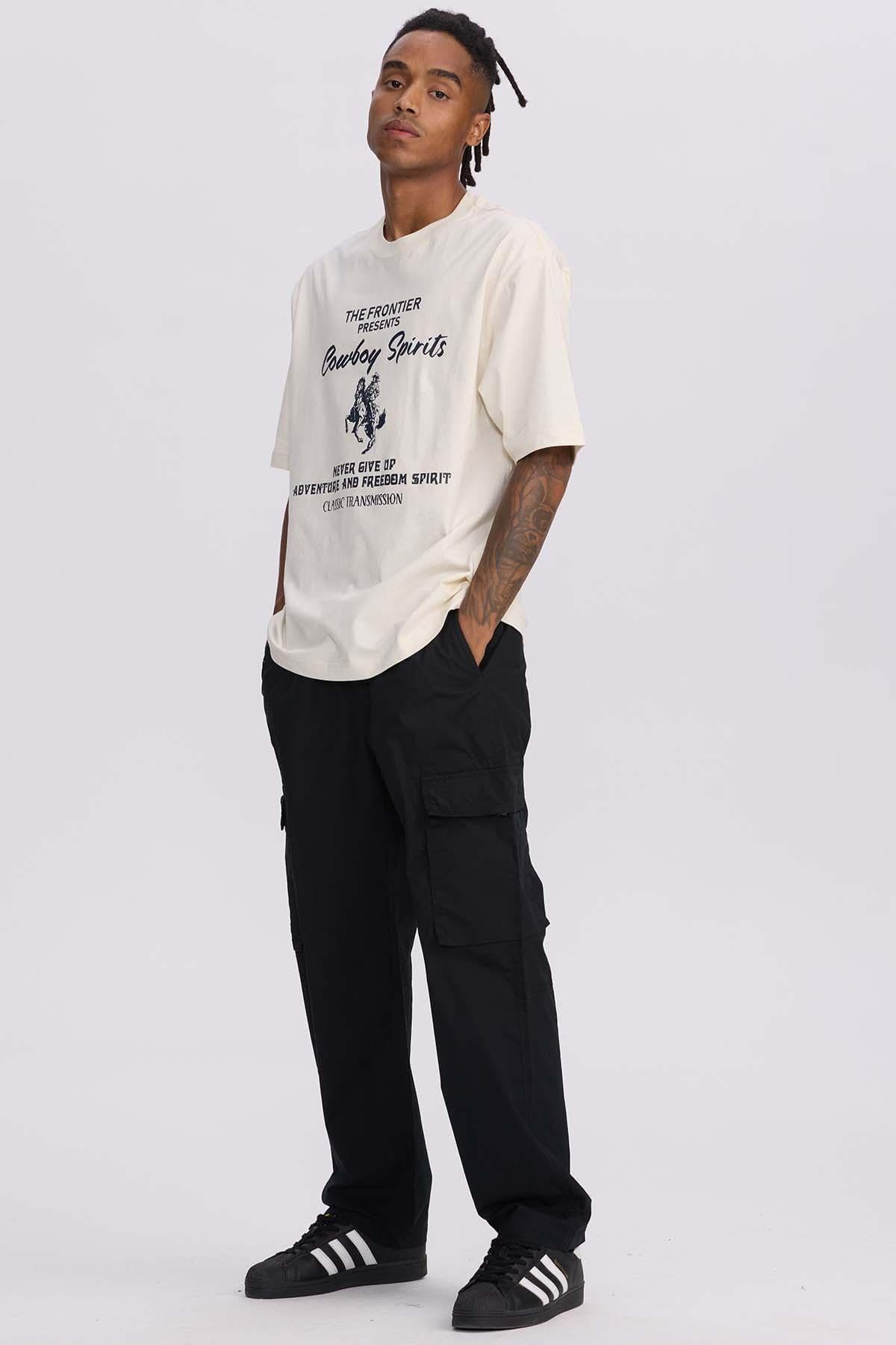 Pantalón Hombre Técnico Cargo Negro-3